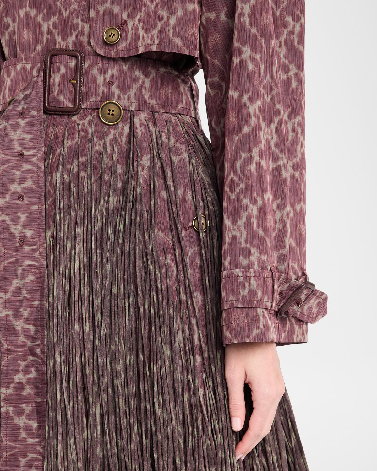 BURBERRY 피츠로비아 바로크 프린지 롱 트렌치 코트