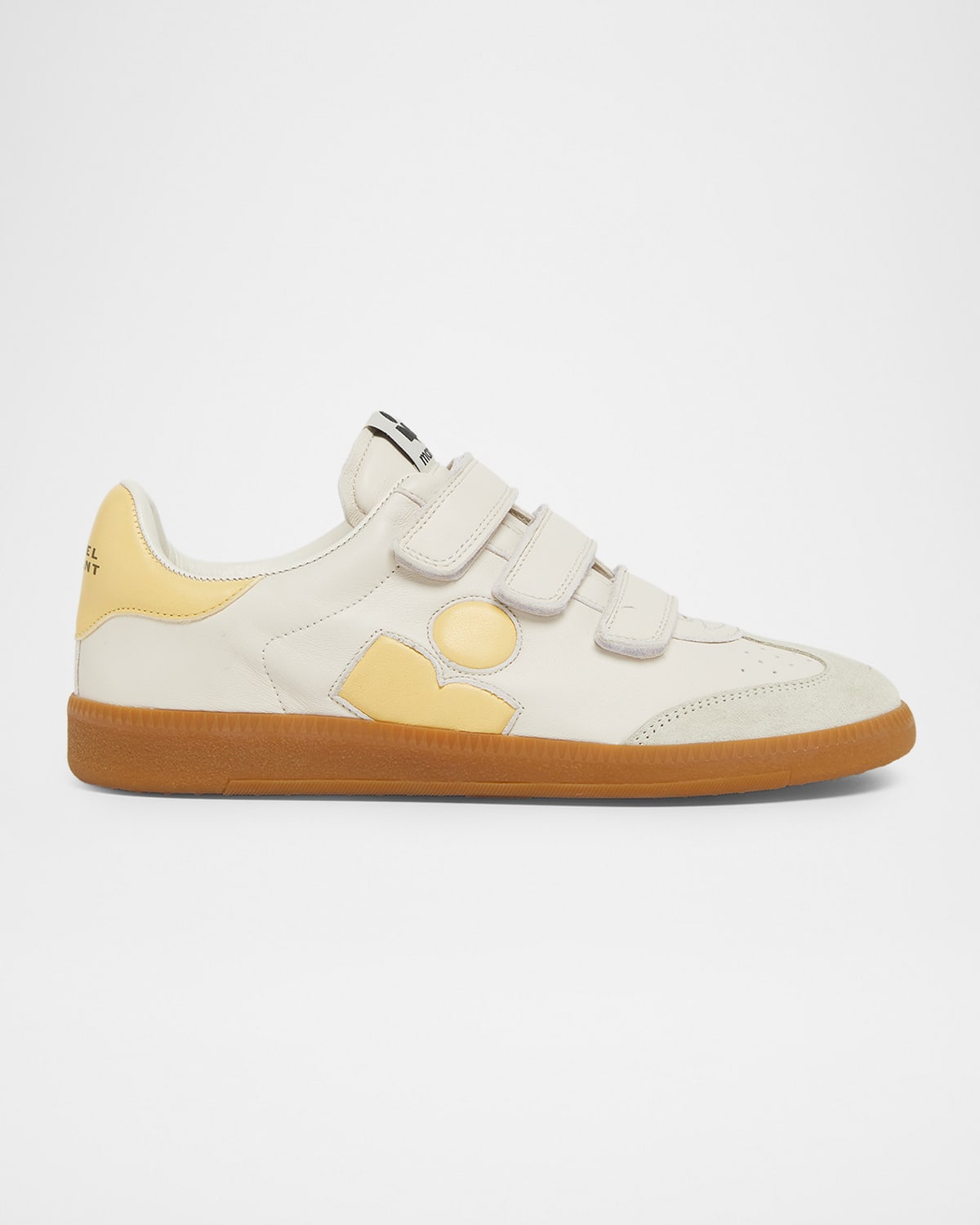 Beth(ベス) Isabel Marant Beth Mixed Leather Grip-Strap Sneakers | Neiman Marcus