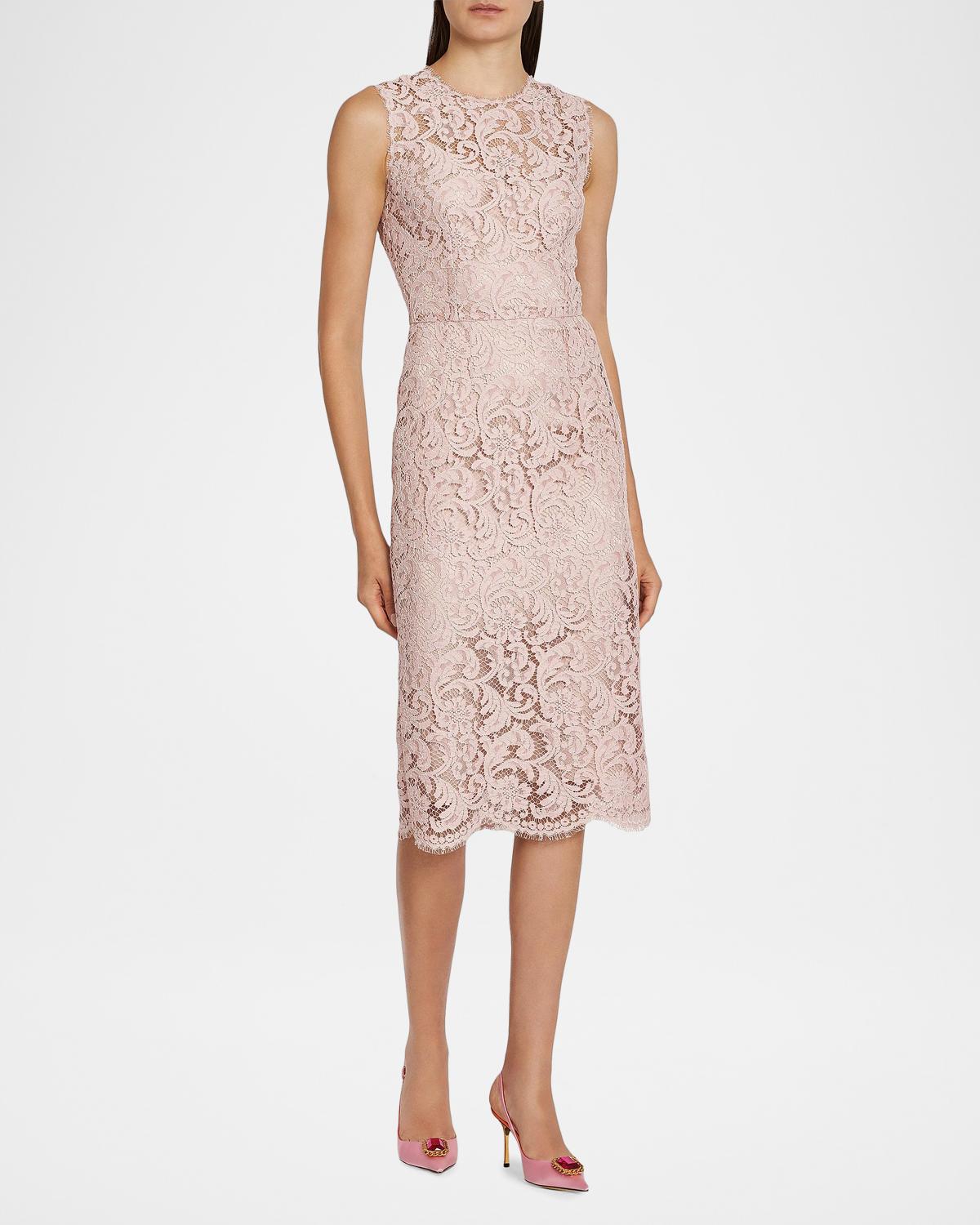 Lace Sheath Midi-Dress - thumbnail 4