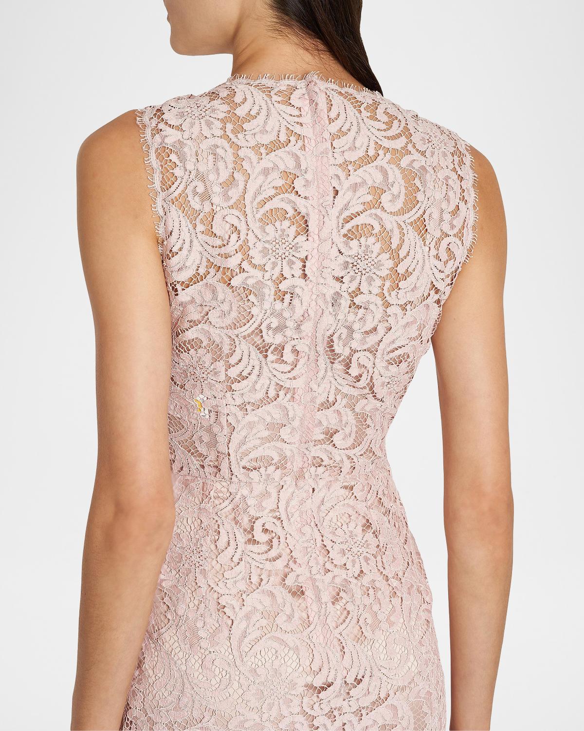 Lace Sheath Midi-Dress - thumbnail 6