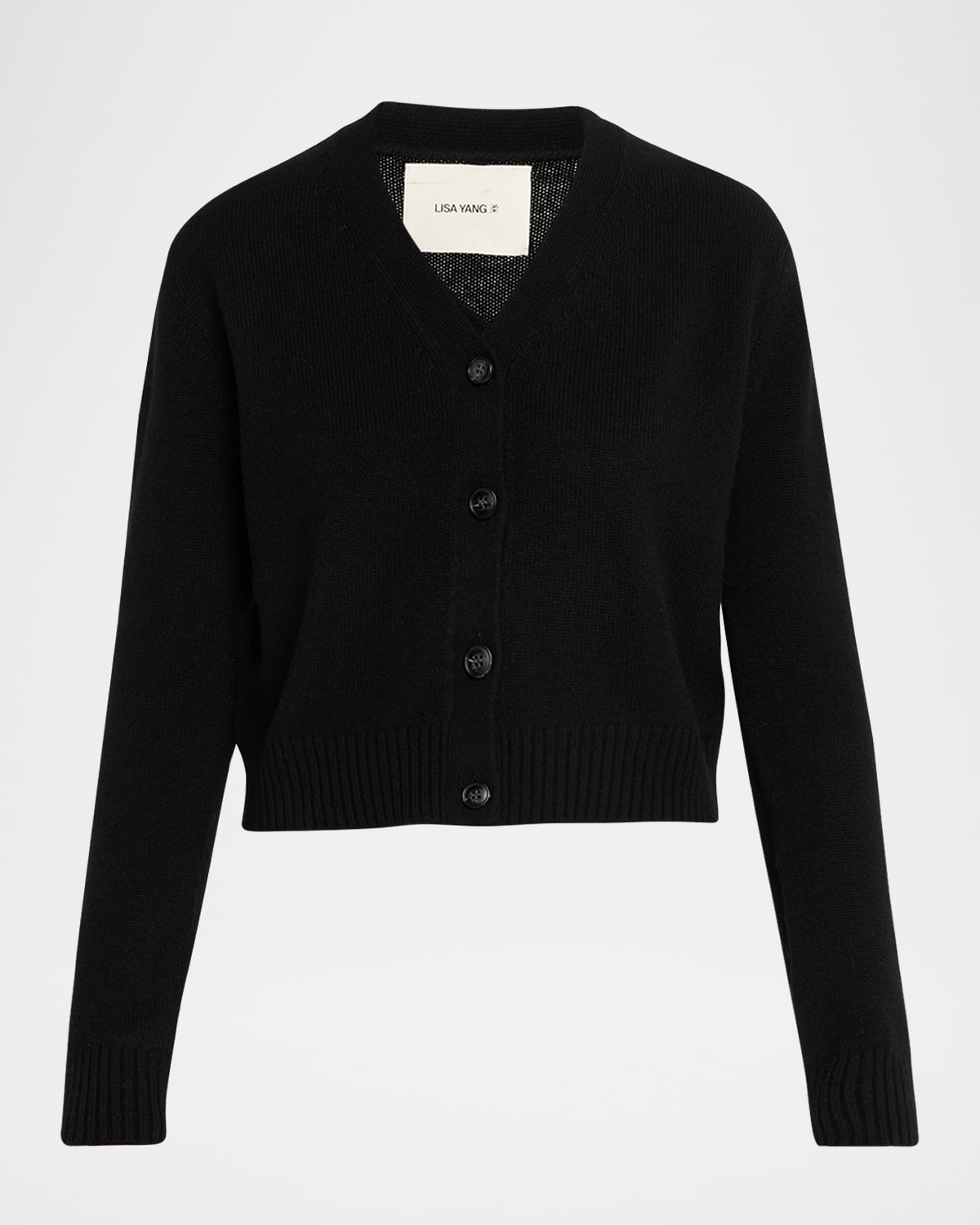 Lisa Yang Marion Cashmere-Silk V-Neck Cardigan | Neiman Marcus