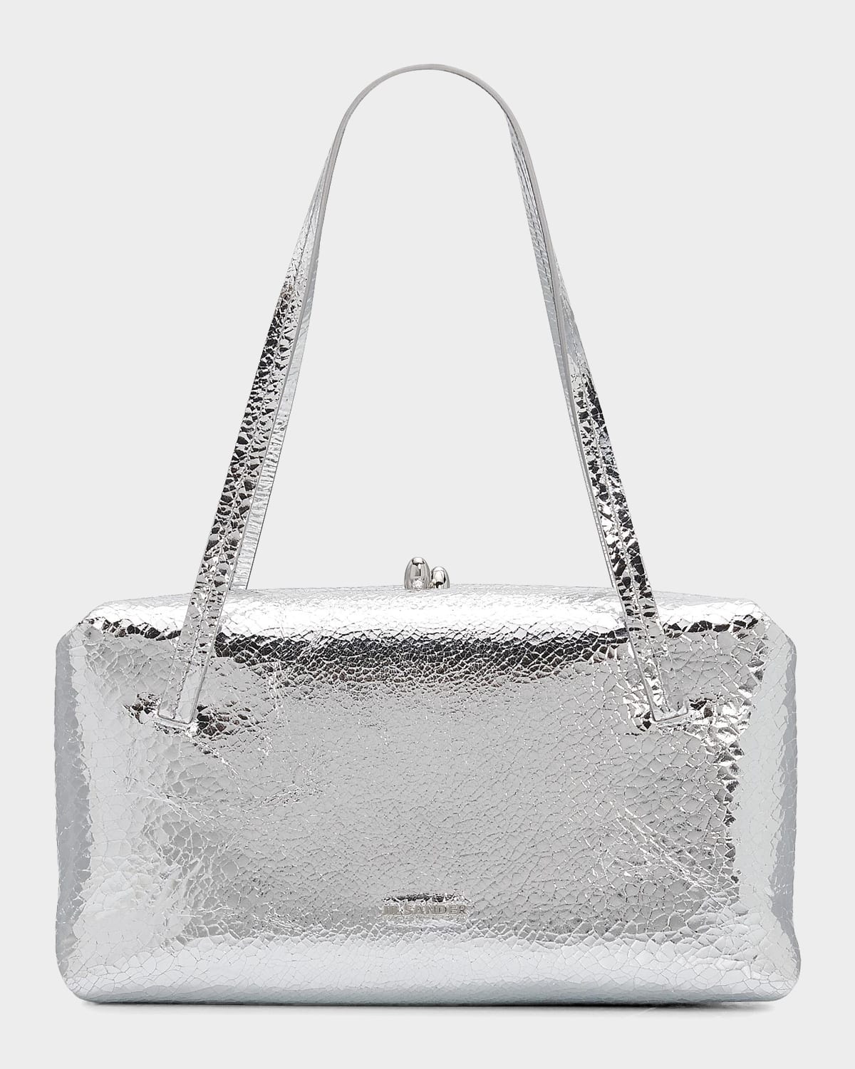 Jil Sander Goji Pillow Laminated Leather Shoulder Bag | Neiman Marcus