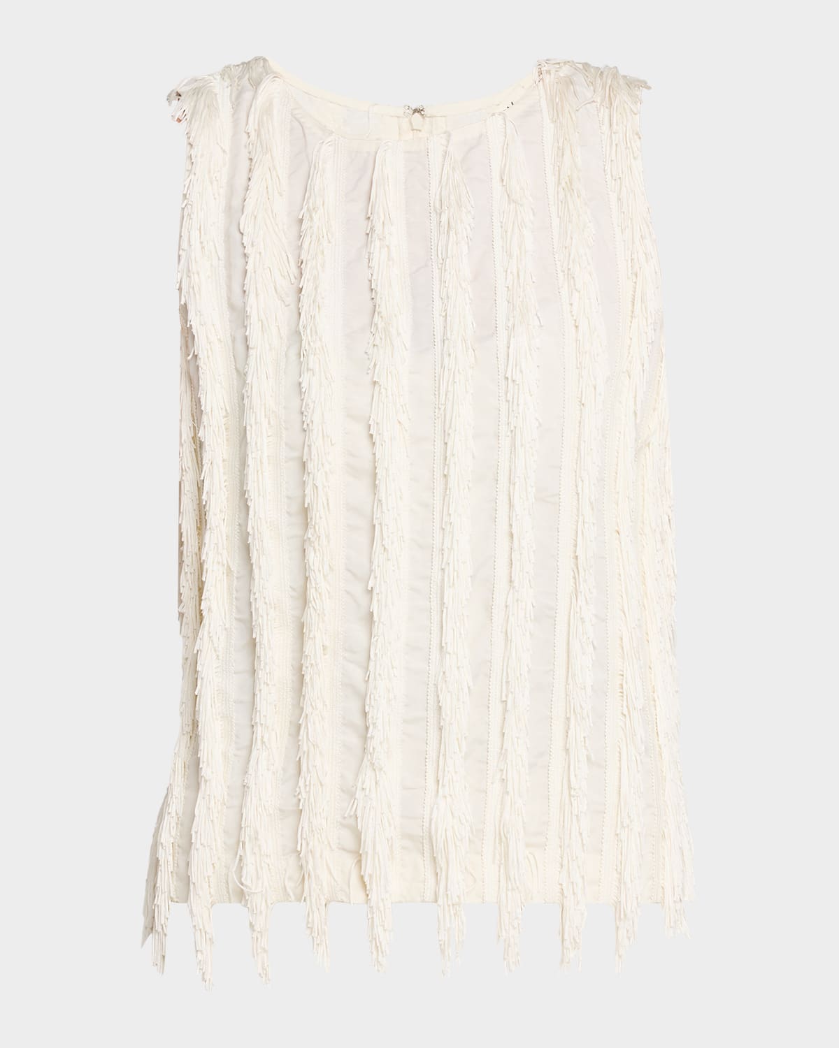 ZANKOV Sleeveless Fringe Stripe Top | Neiman Marcus