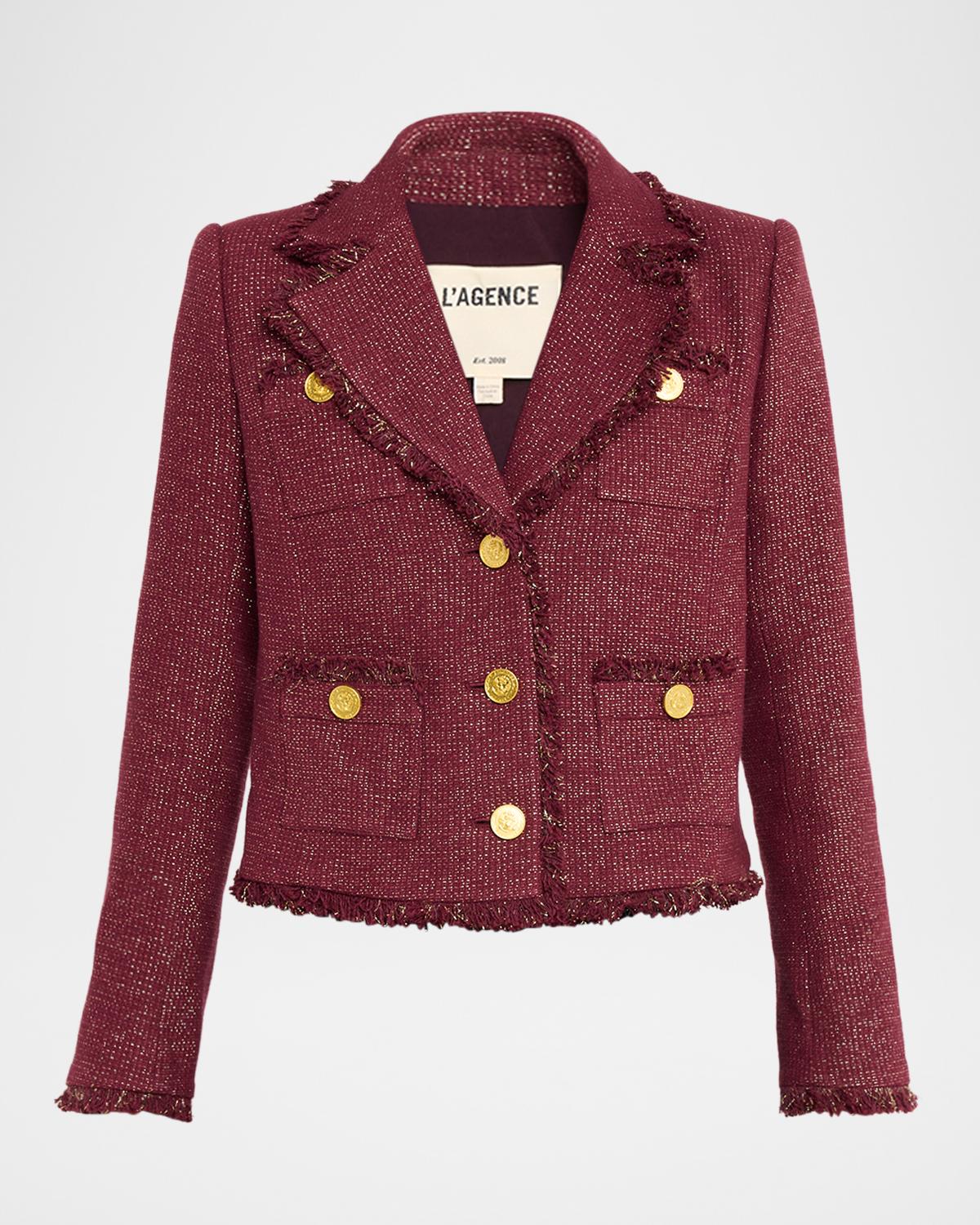 L'AGENCE Sylvia Tweed Jacket | Neiman Marcus