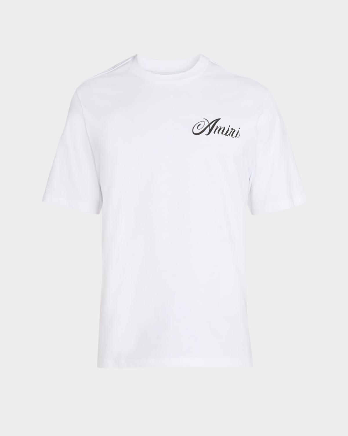 Amiri Men's Mountain Logo Script Cotton T-Shirt | Neiman Marcus