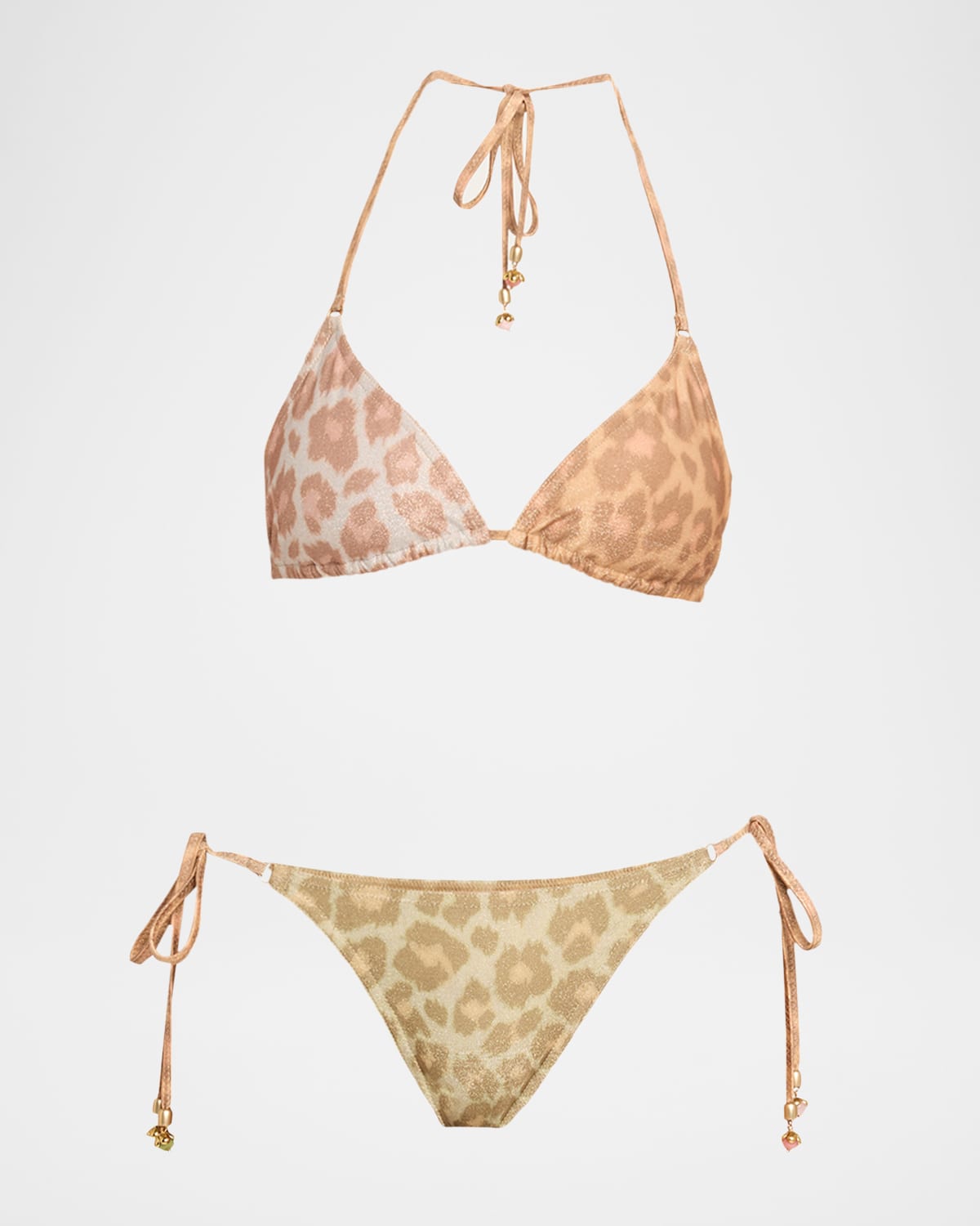 Zimmermann Awaken Metallic Leopard Two-Piece Swimsuit | Neiman Marcus