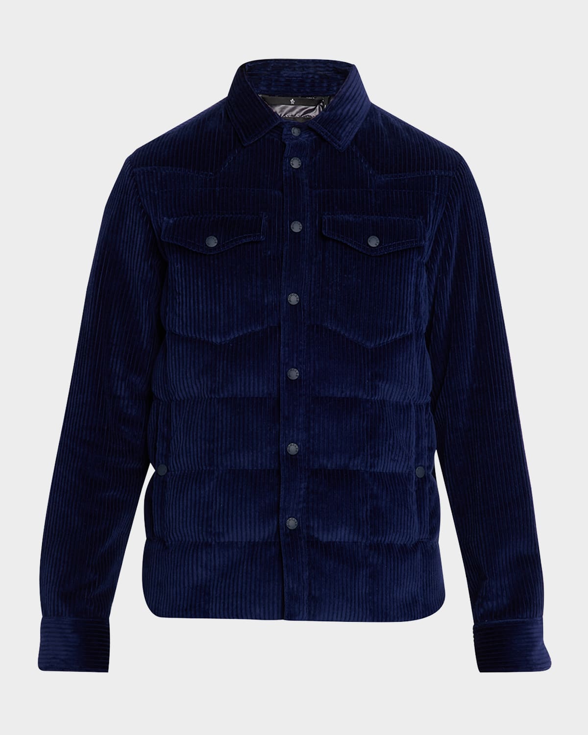 と*も様 ⚠️SALE中！⚠️MONCLER ネイビー M ノースリーブジャケッ Moncler Grenoble Men's Snap-Front Shirt Jacket | Neiman Marcus