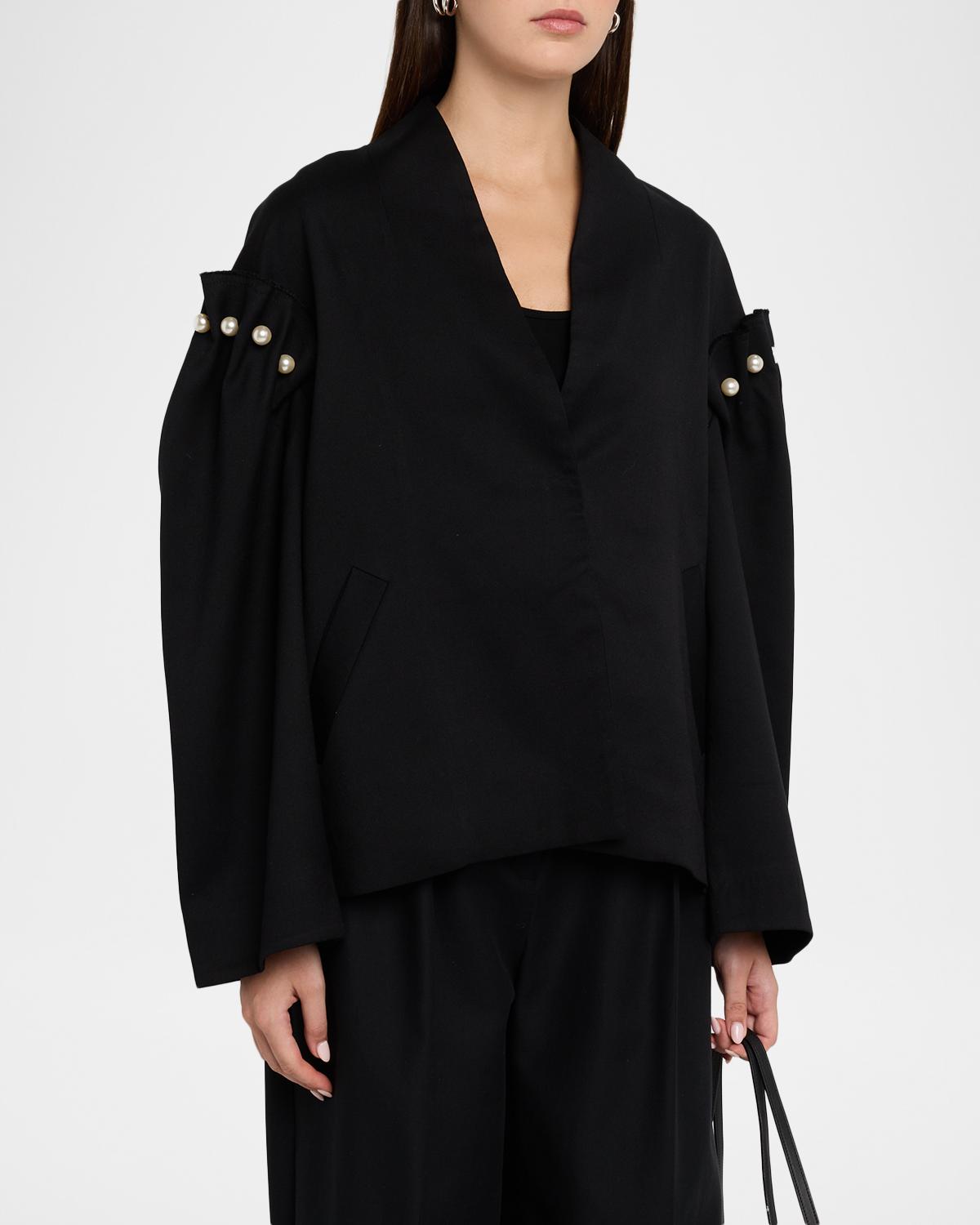 Ulla Shawl Collar Wrap Jacket - thumbnail 4