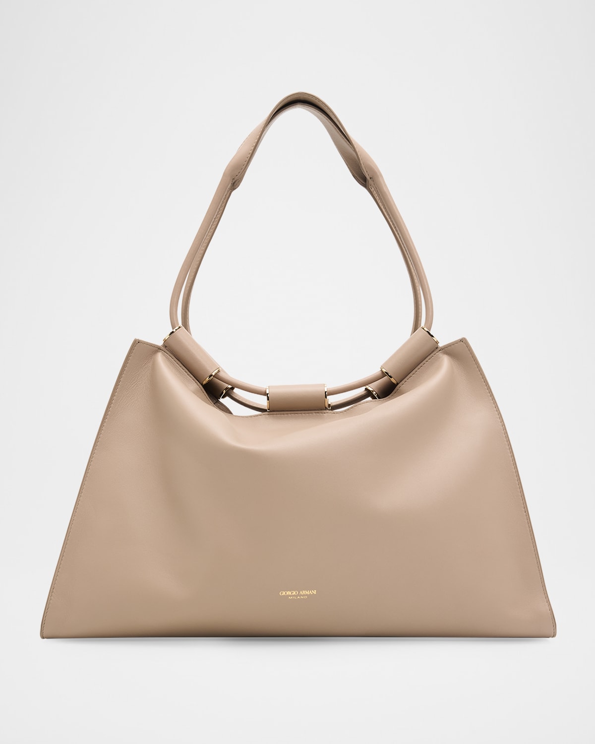 Giorgio Armani Lamb Leather Shopper Shoulder Bag | Neiman Marcus