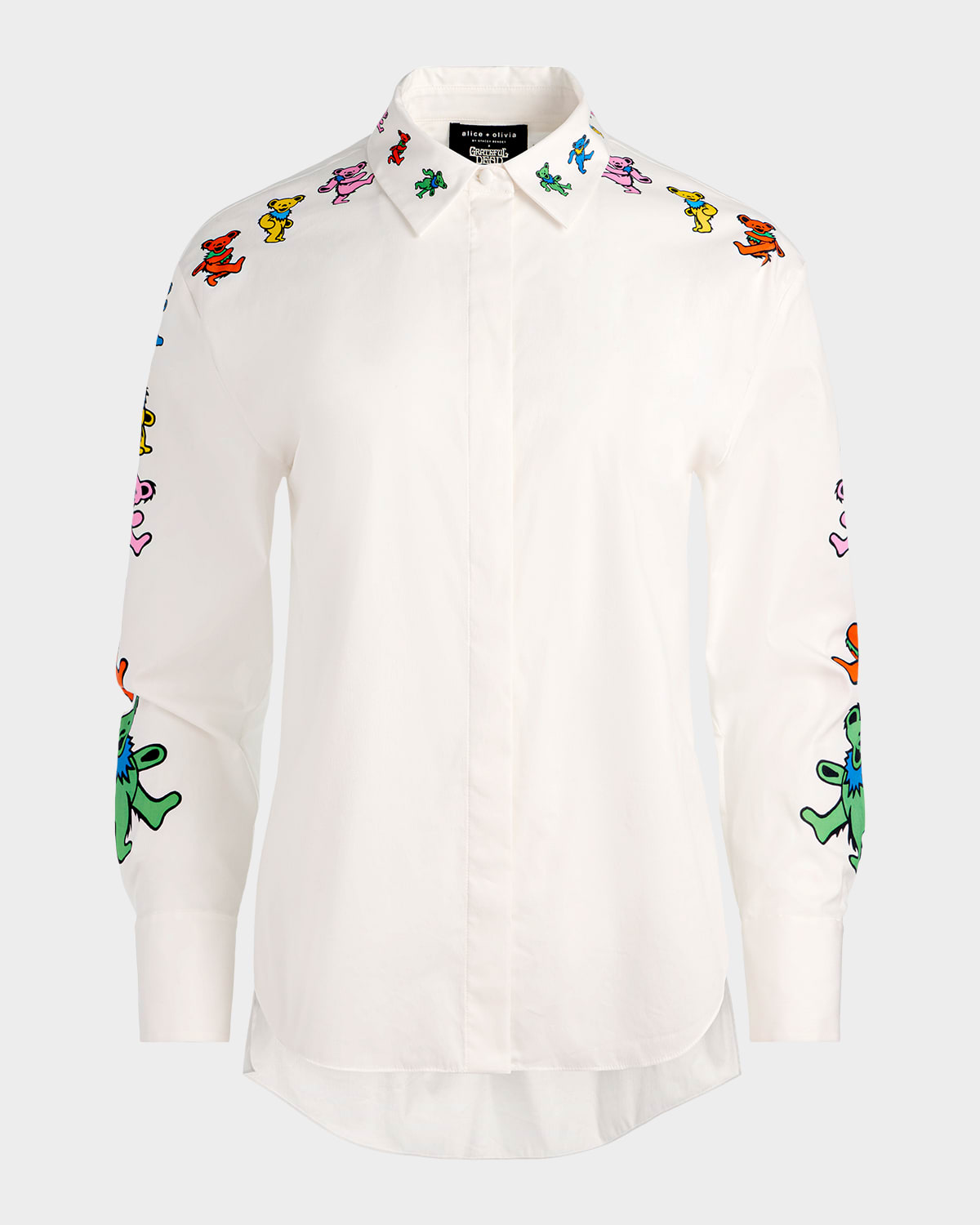 ALICE + OLIVIA x Grateful Dead Dimitra Oversized Button-Front