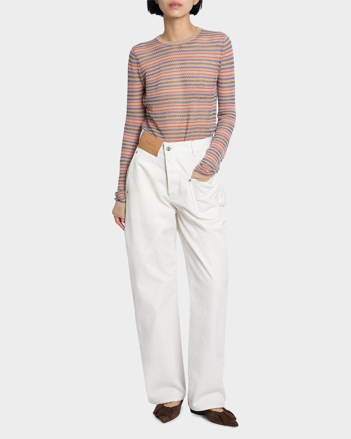 Straight-Leg Twisted Workwear Jeans - thumbnail 2