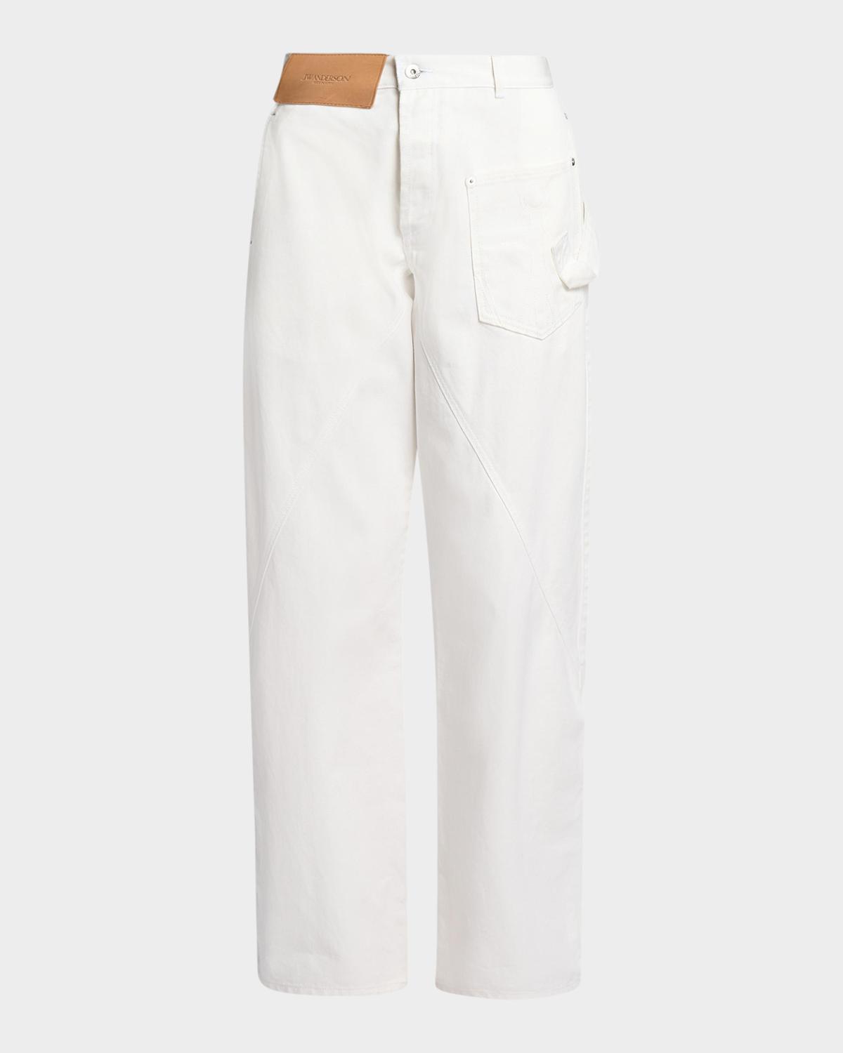 Straight-Leg Twisted Workwear Jeans