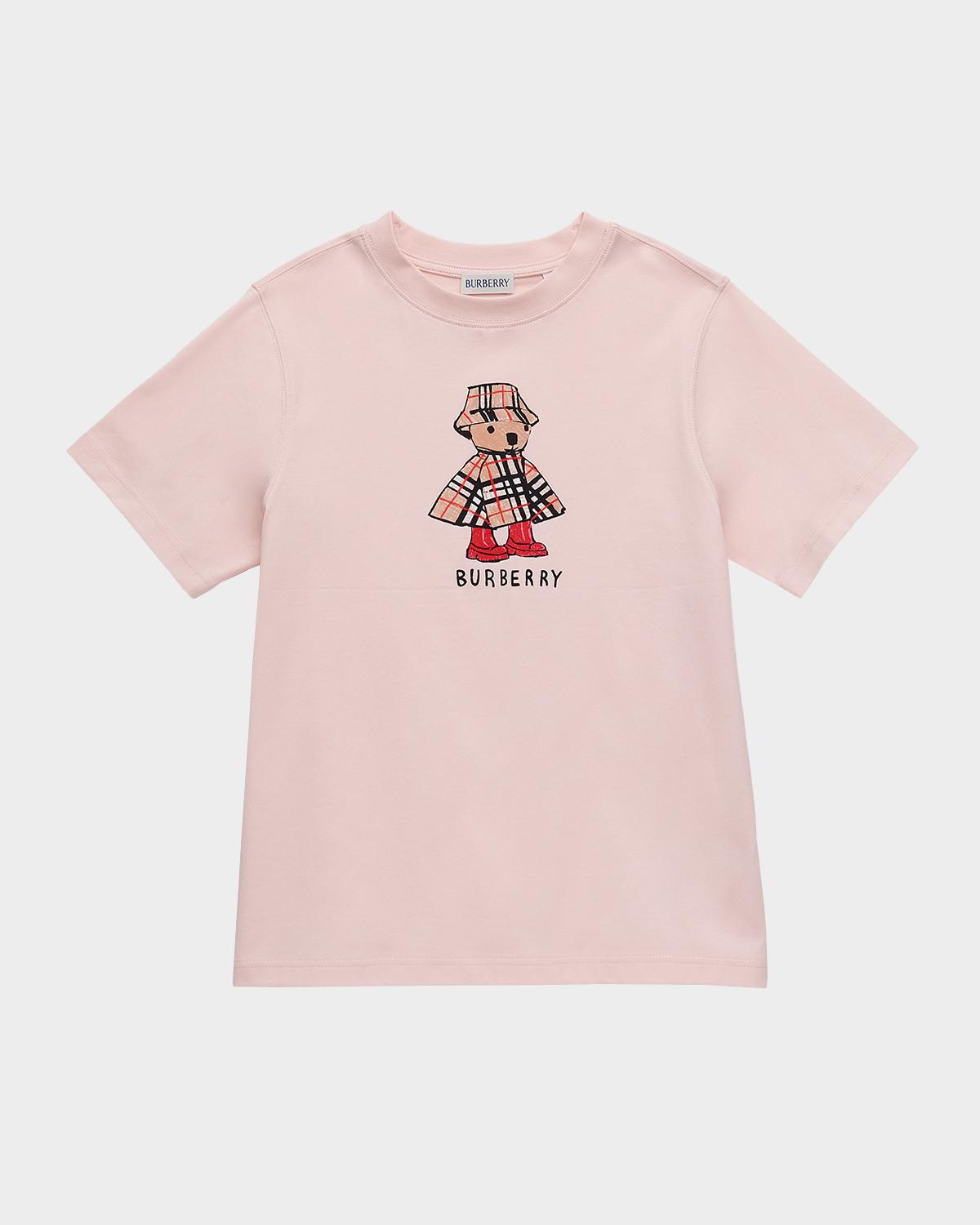 Burberry Girl's Rainy Day Bear Cotton T-Shirt, Size 3-14 | Neiman