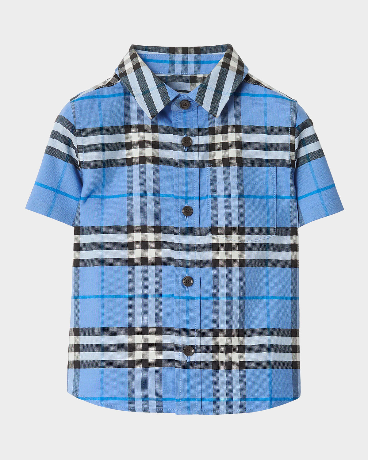 Burberry Boy's Check Cotton Oxford Shirt, Size 6M-3 | Neiman Marcus
