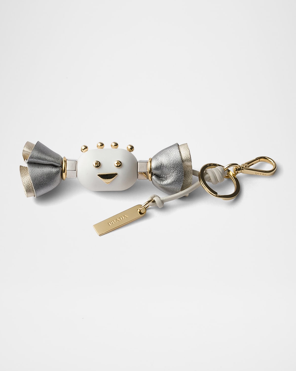 Candy Plexiglas and Leather Key Ring Charm | Neiman Marcus
