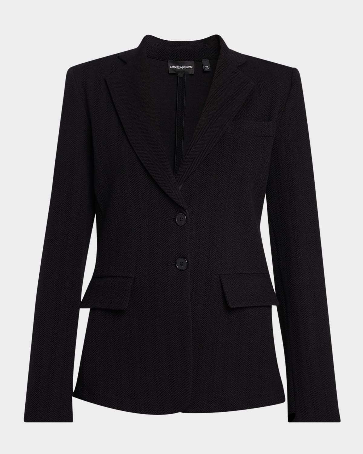 Emporio Armani Chevron Stretch Jersey Jacket | Neiman Marcus