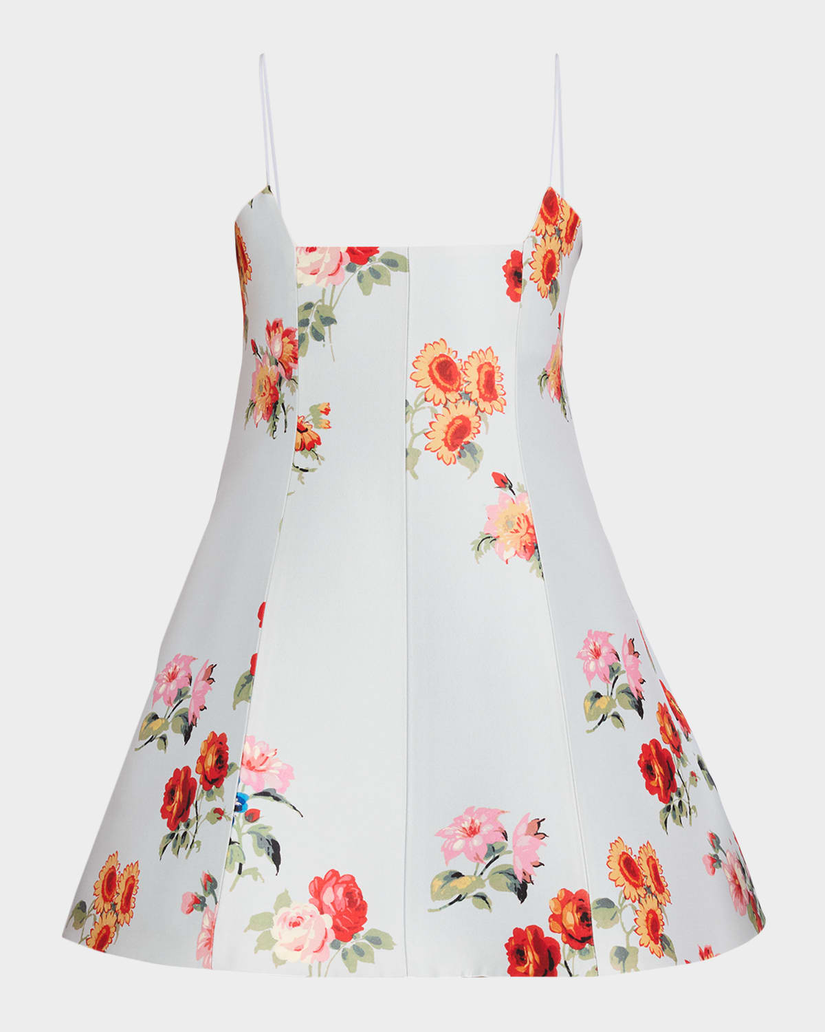 brandon maxwell silk faille mini dress Brandon Maxwell White Silk Structured Mini Dress - Size US6 at 1stDibs