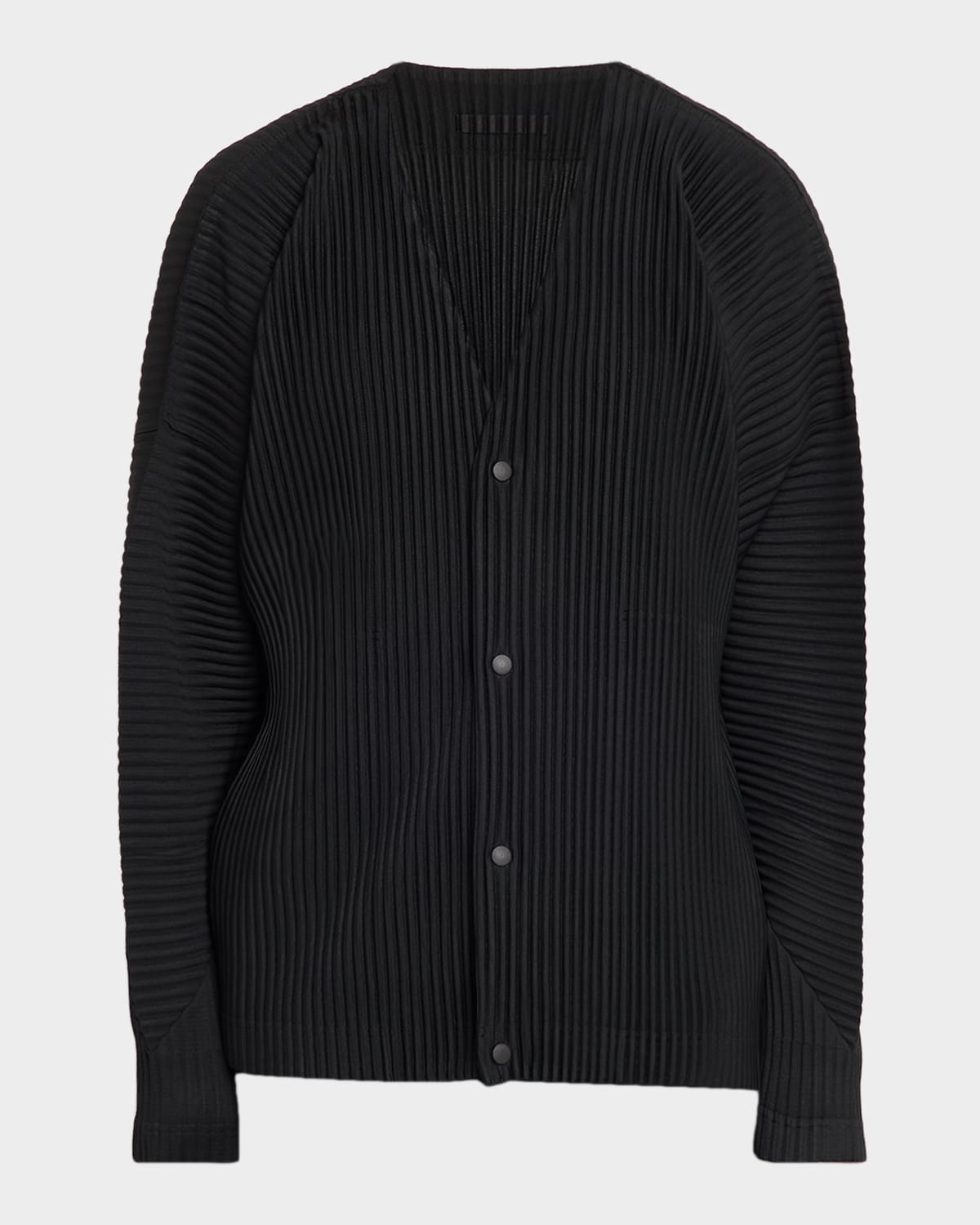 Homme Plisse Issey Miyake Men's Basics Pleated Cardigan | Neiman