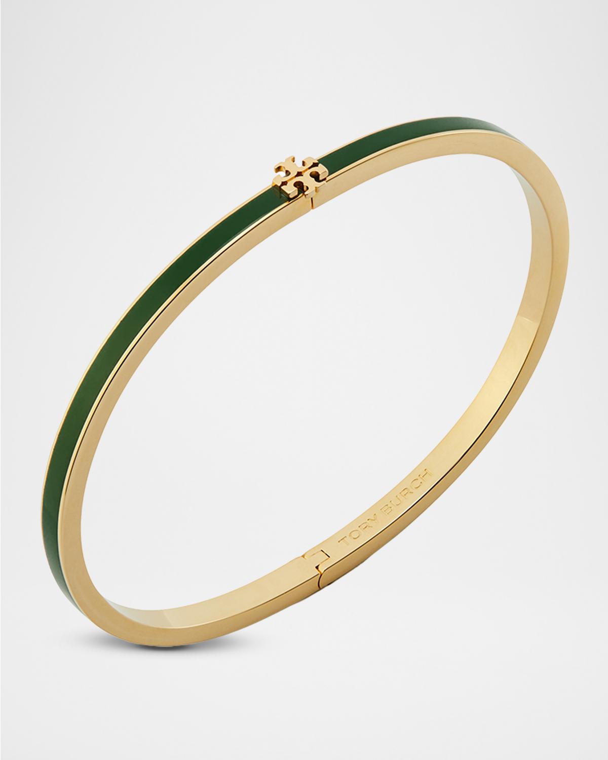 TORY BURCH 씬 아이콘 에나멜 팔찌