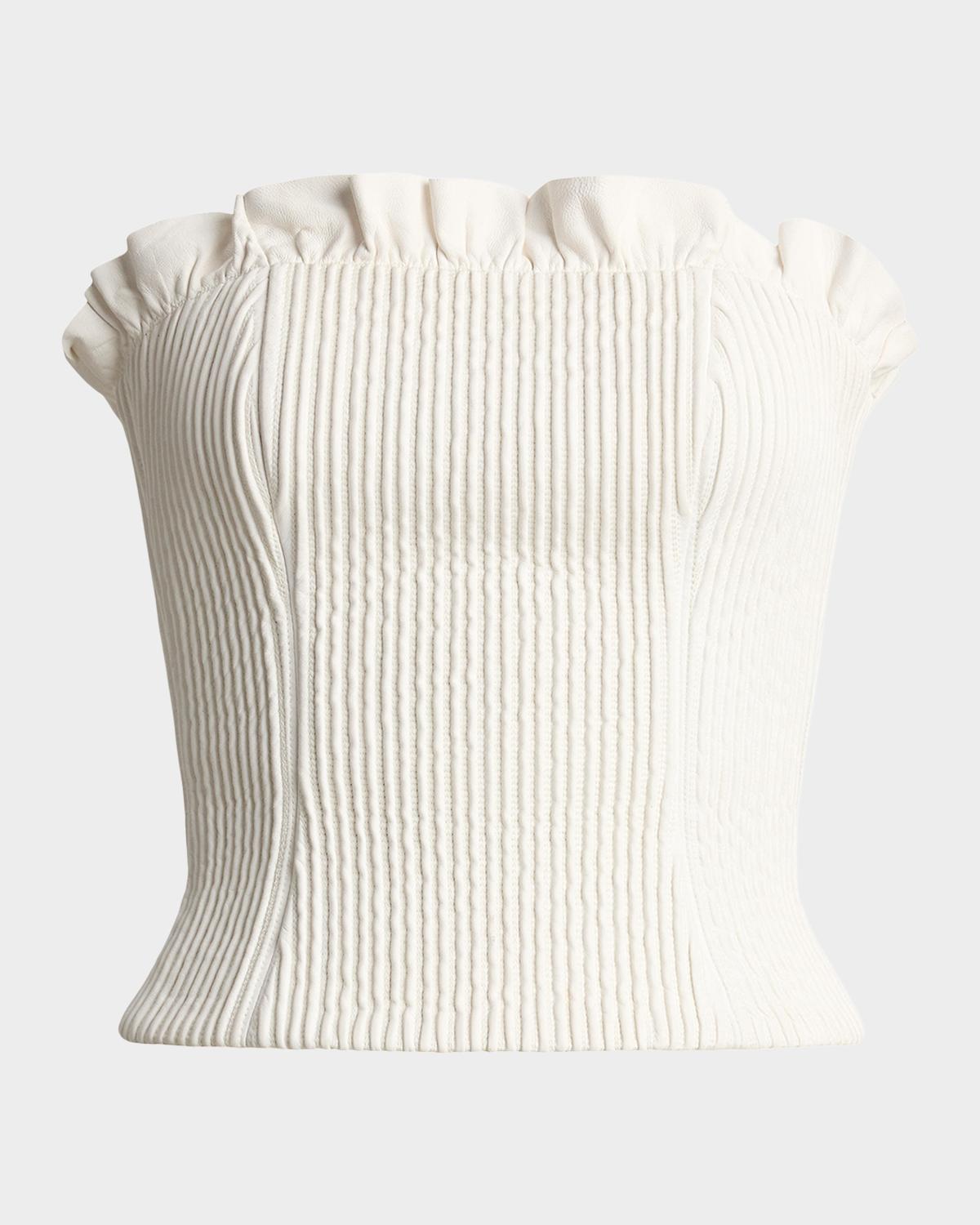 Ralph Lauren Collection Fisher Lambskin Bustier | Neiman Marcus