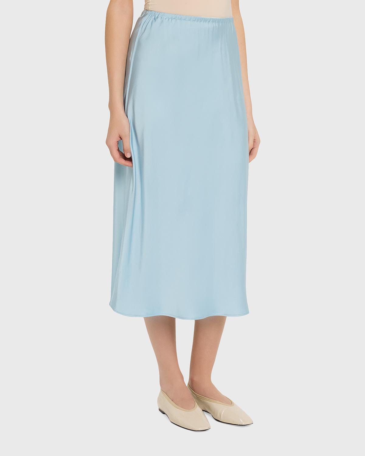 Pull-On Satin Slip Skirt - thumbnail 4