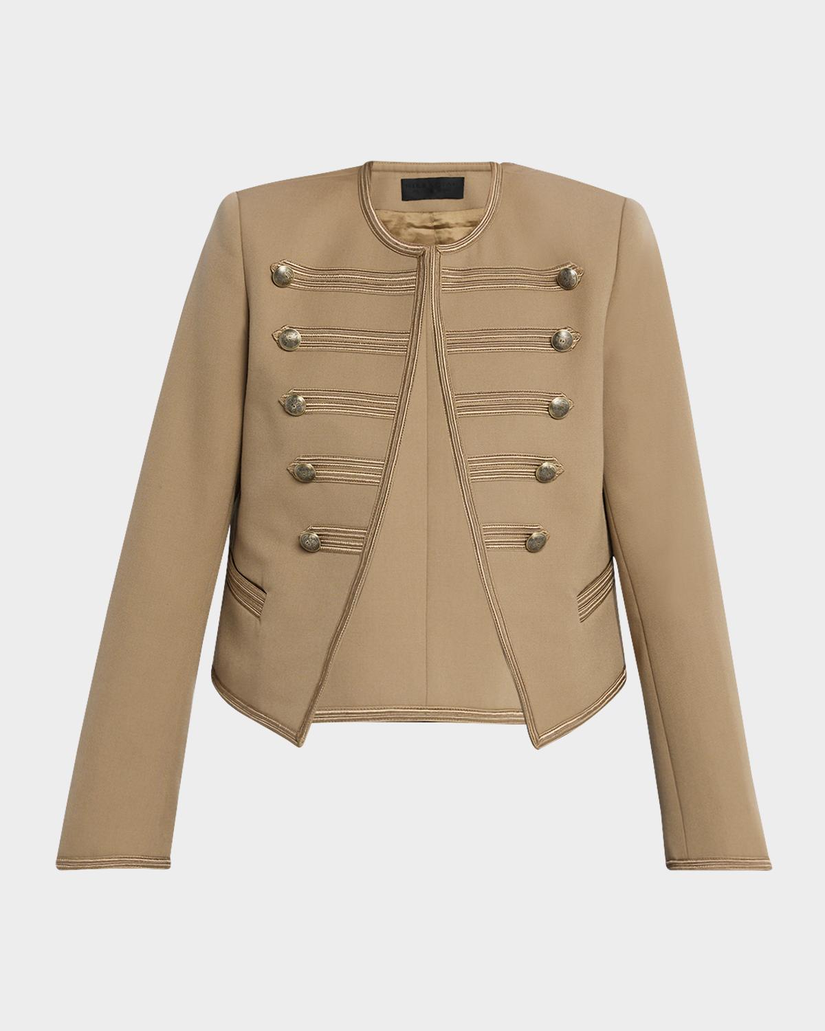Nili Lotan Blondie Open Military Jacket | Neiman Marcus