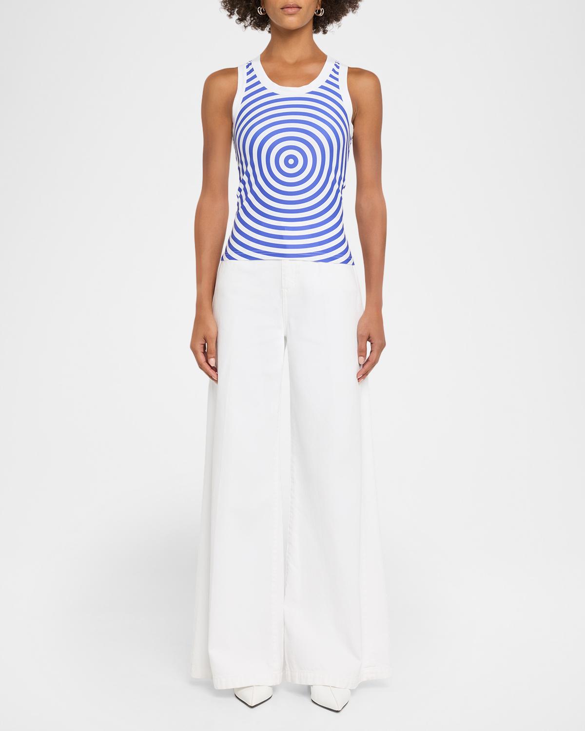 Target-Print Jersey Scoop-Neck Tank Top - thumbnail 2