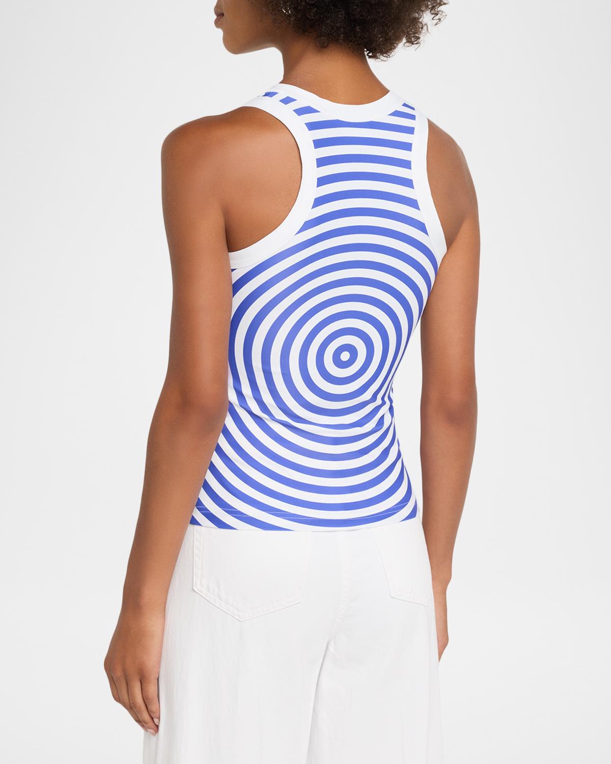 Target-Print Jersey Scoop-Neck Tank Top - thumbnail 3