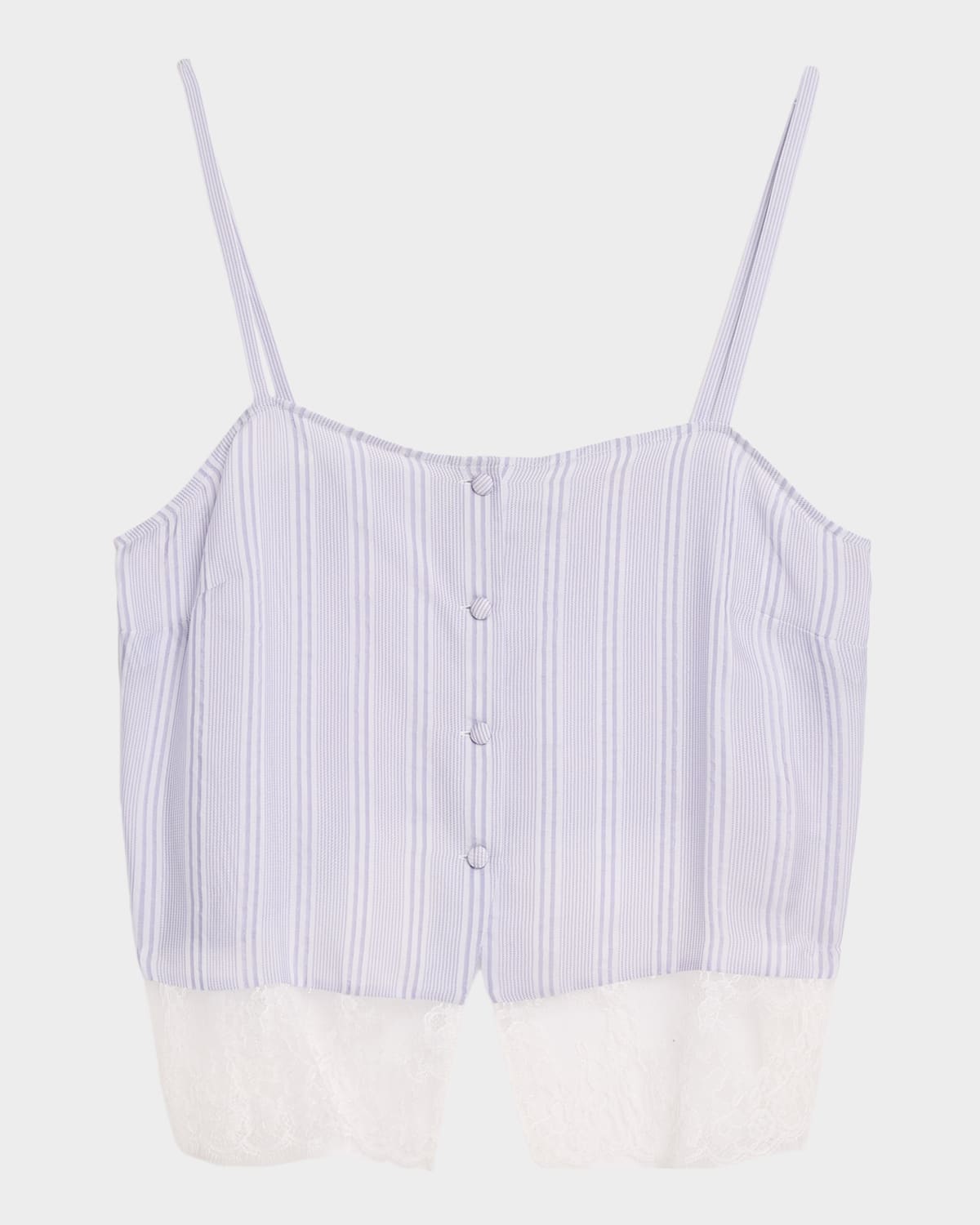 FRAME The Stripe Lace Cami | Neiman Marcus