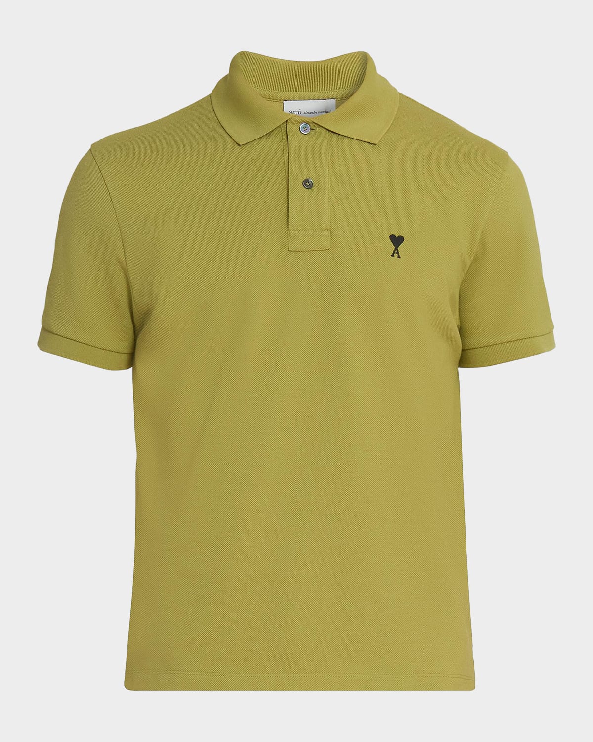 Ami Paris Men's Cotton Pique Ami De Coeur Polo Shirt | Neiman Marcus
