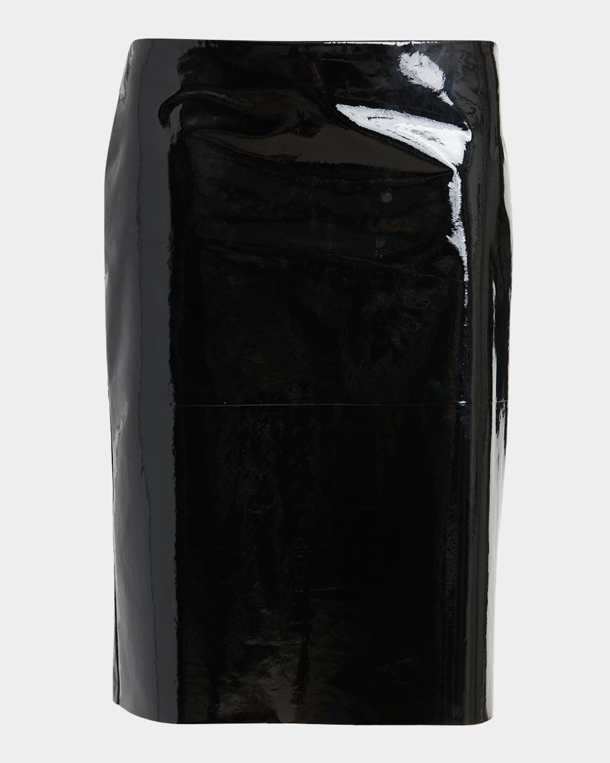 Patent Leather Pencil Skirt