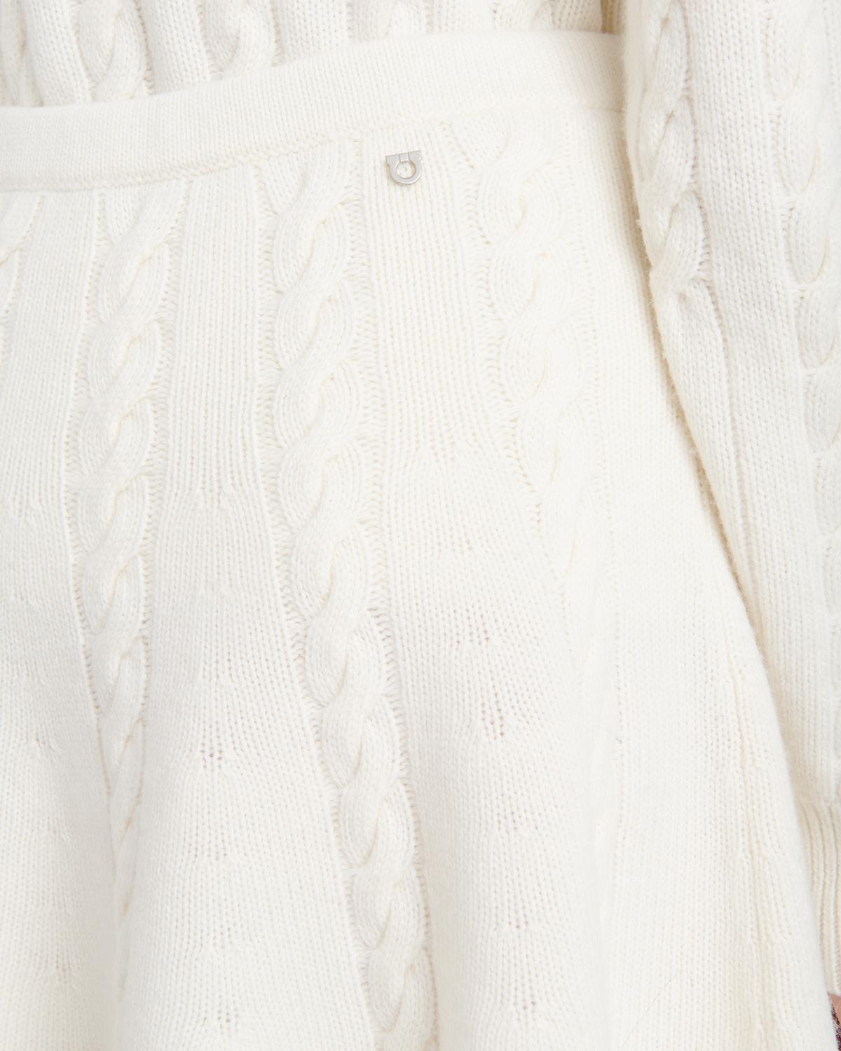 Wool-Cashmere Cable Knit Mini Skirt - thumbnail 5