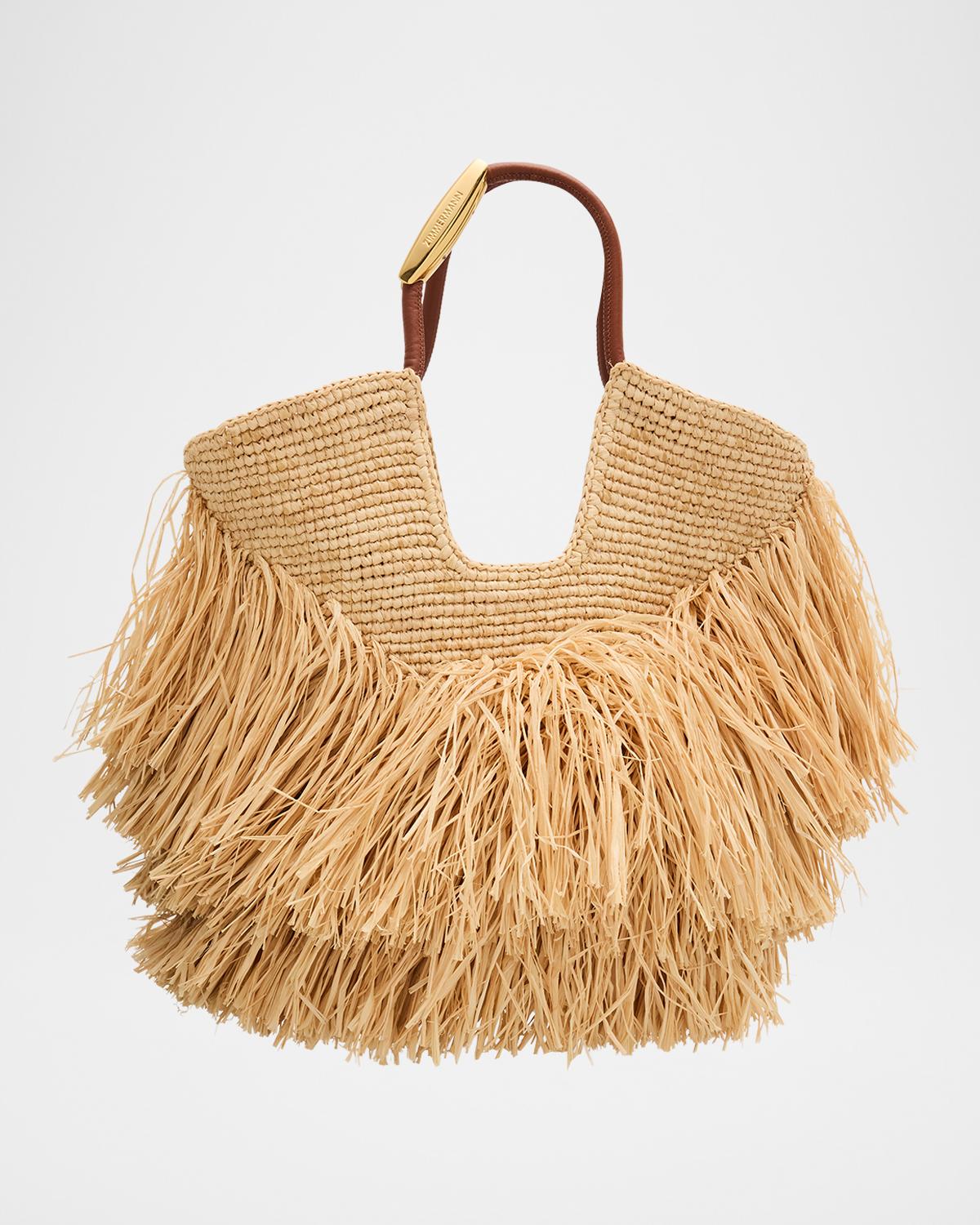 Goldentime Medium Fringed Tote Bag | Neiman Marcus