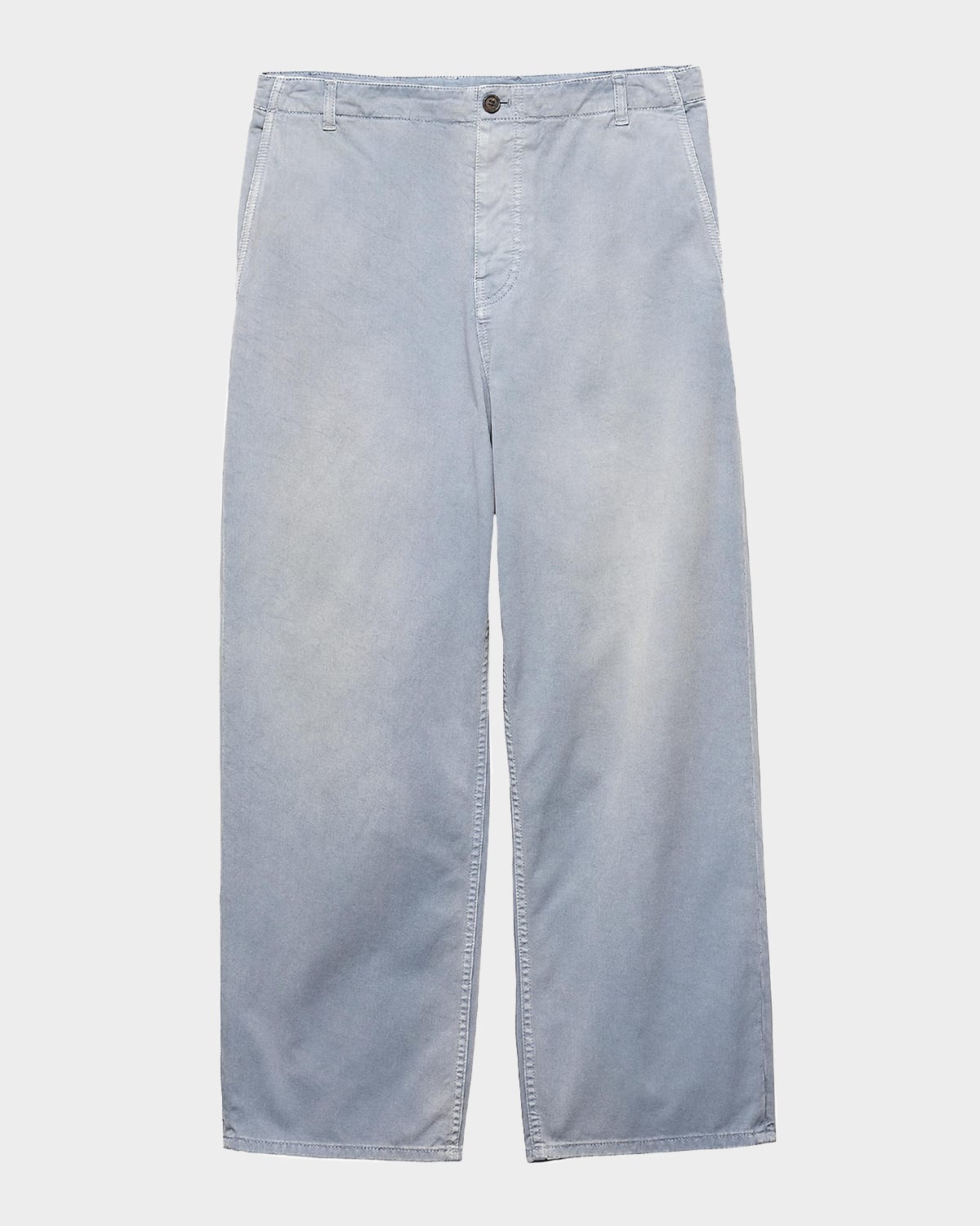Prada Men's Washed Gabardine Straight-Leg Pants | Neiman Marcus