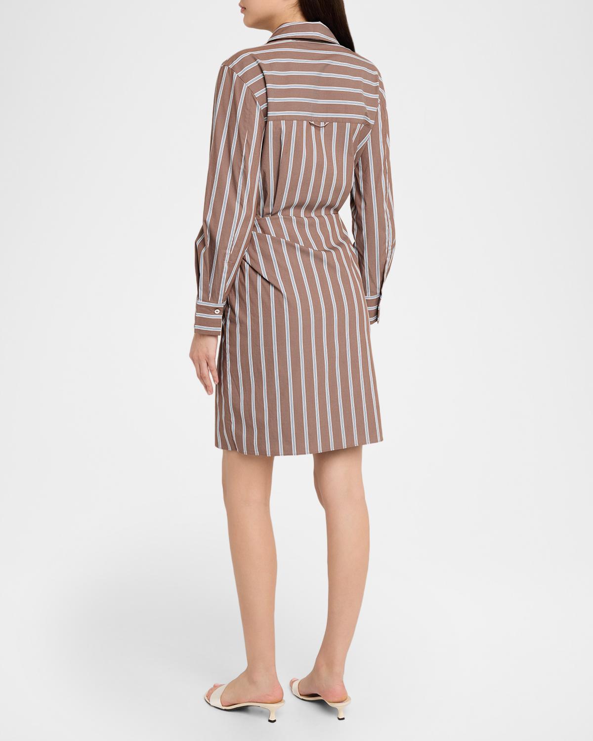 Stripe Wrap Shirtdress - thumbnail 3