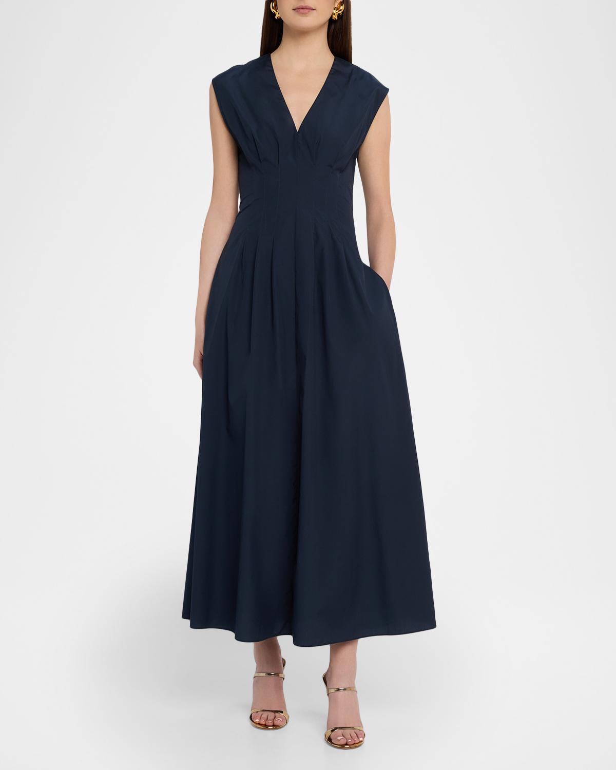 Ines Sleeveless Poplin Maxi Dress - thumbnail 2