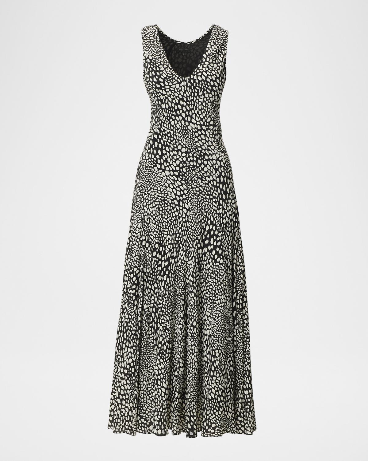 Sinead Printed Silk-Blend Maxi Dress