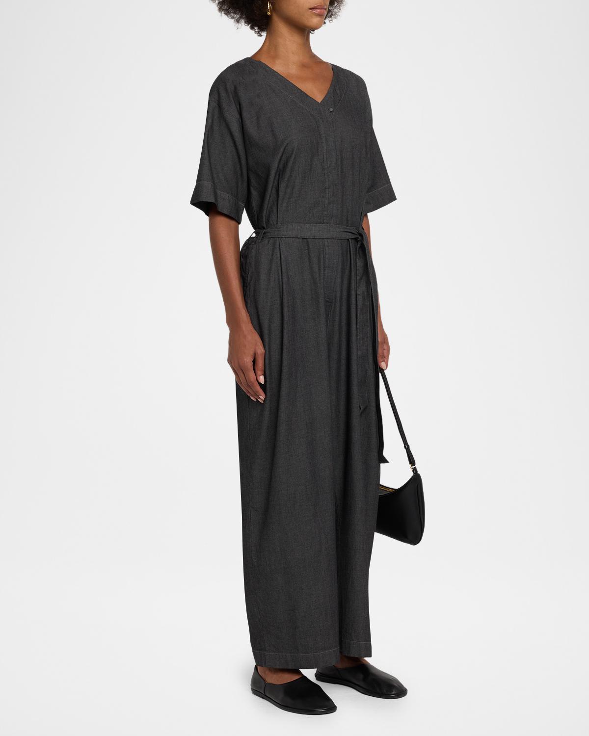 Organic Cotton Twill Jumpsuit - thumbnail 4