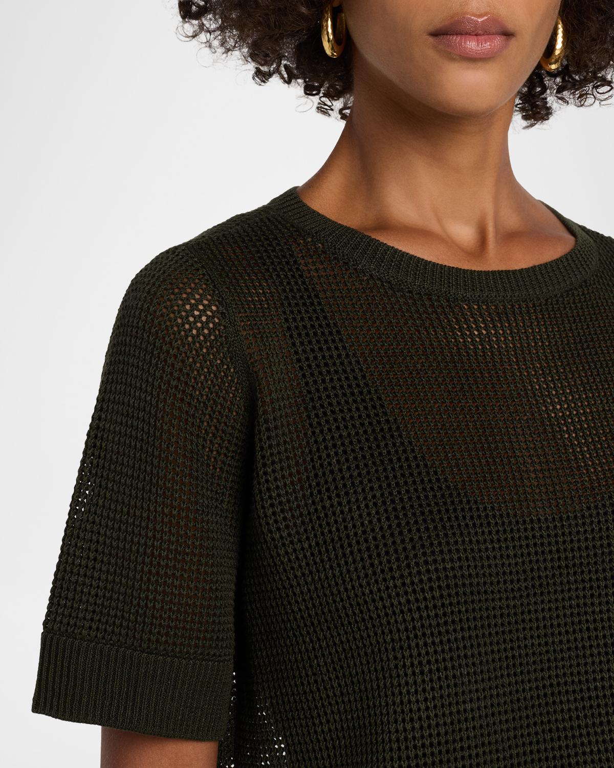 Crewneck Open-Knit Sweater - thumbnail 5