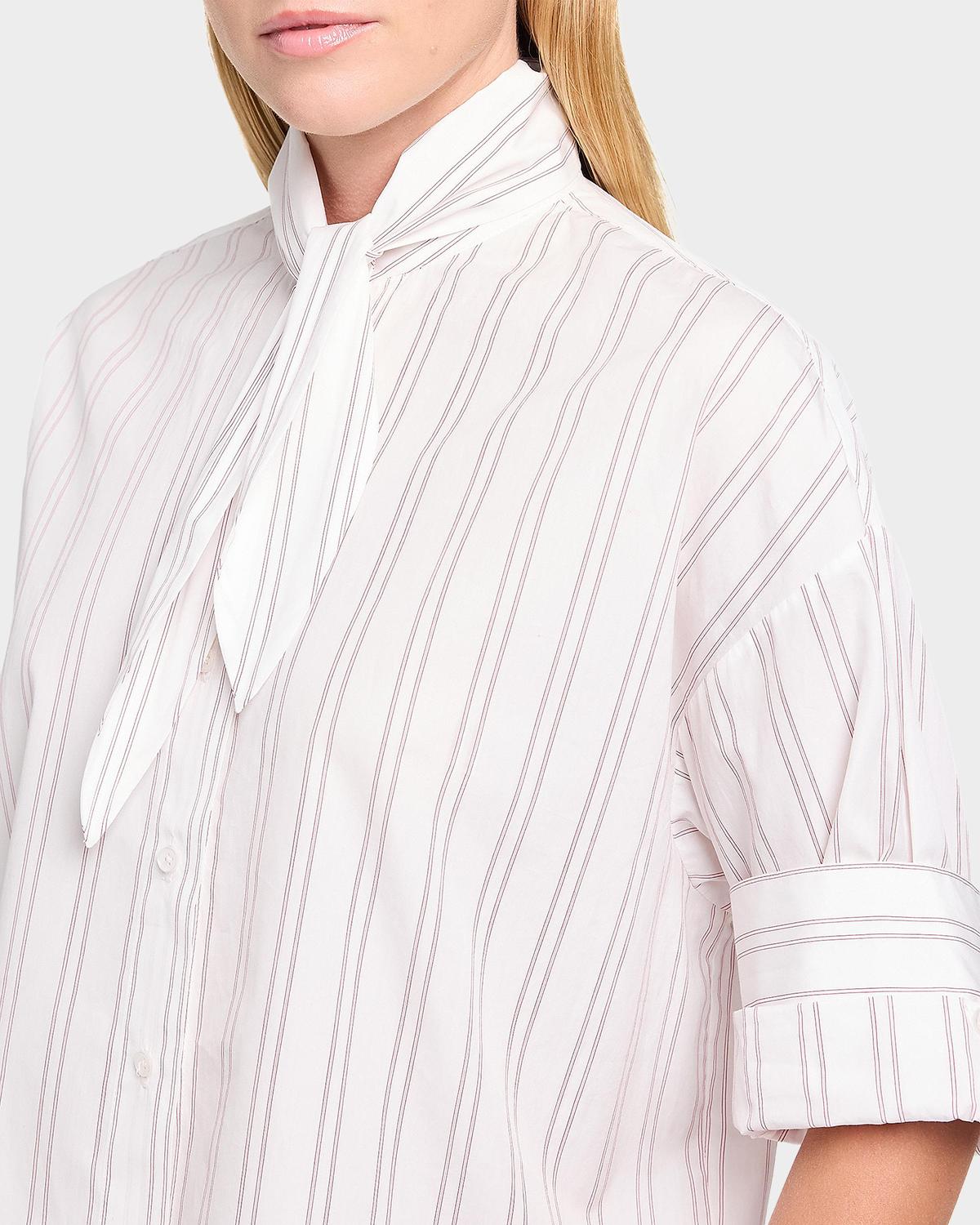 Tie One On Poplin Shirt - thumbnail 5