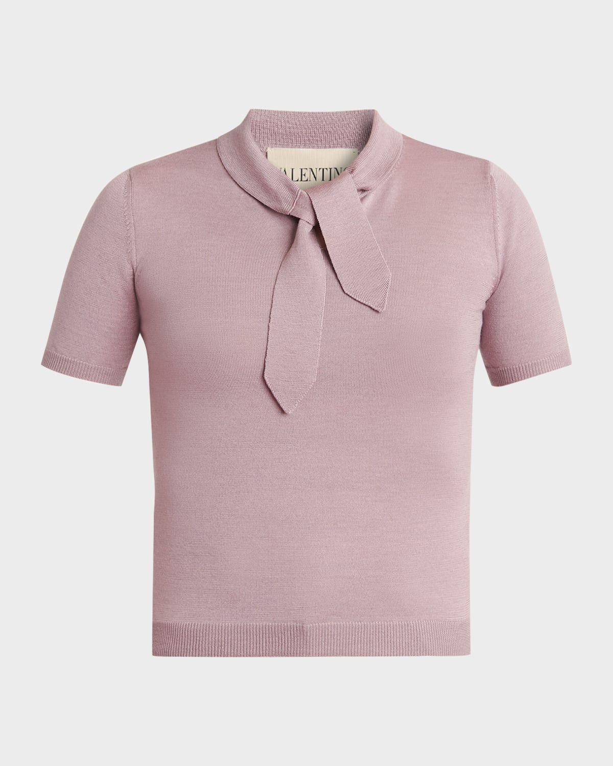Valentino Garavani Tieneck Knit Top | Neiman Marcus