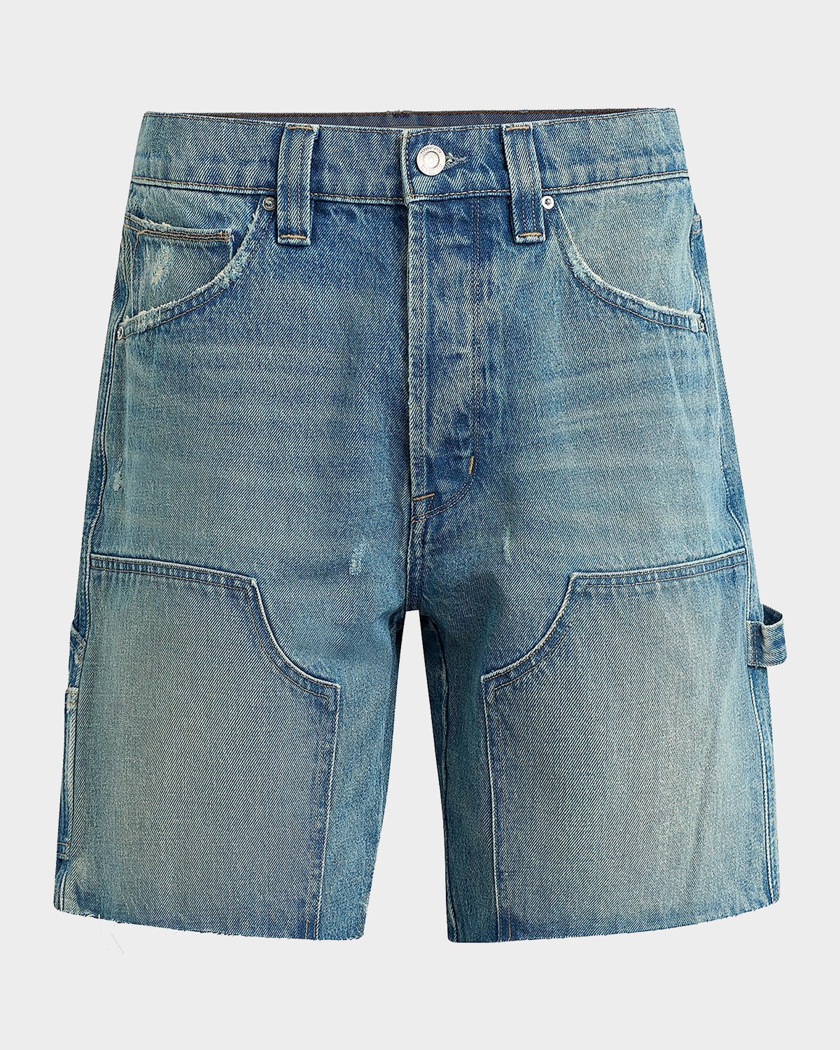 Hudson Men's Carpenter-Panel Denim Shorts | Neiman Marcus