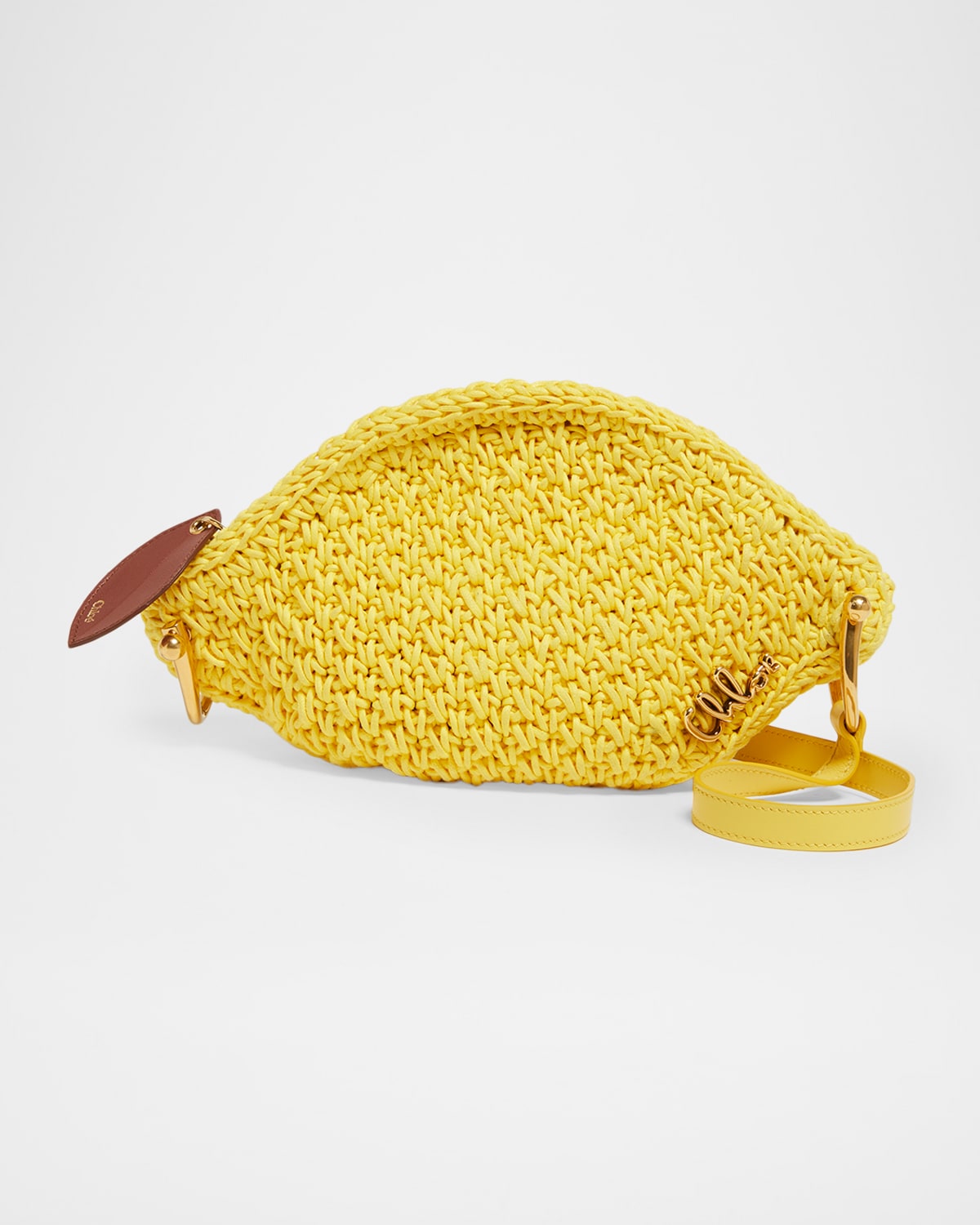 Chloe Tropicus Lemon Crochet Crossbody Bag | Neiman Marcus
