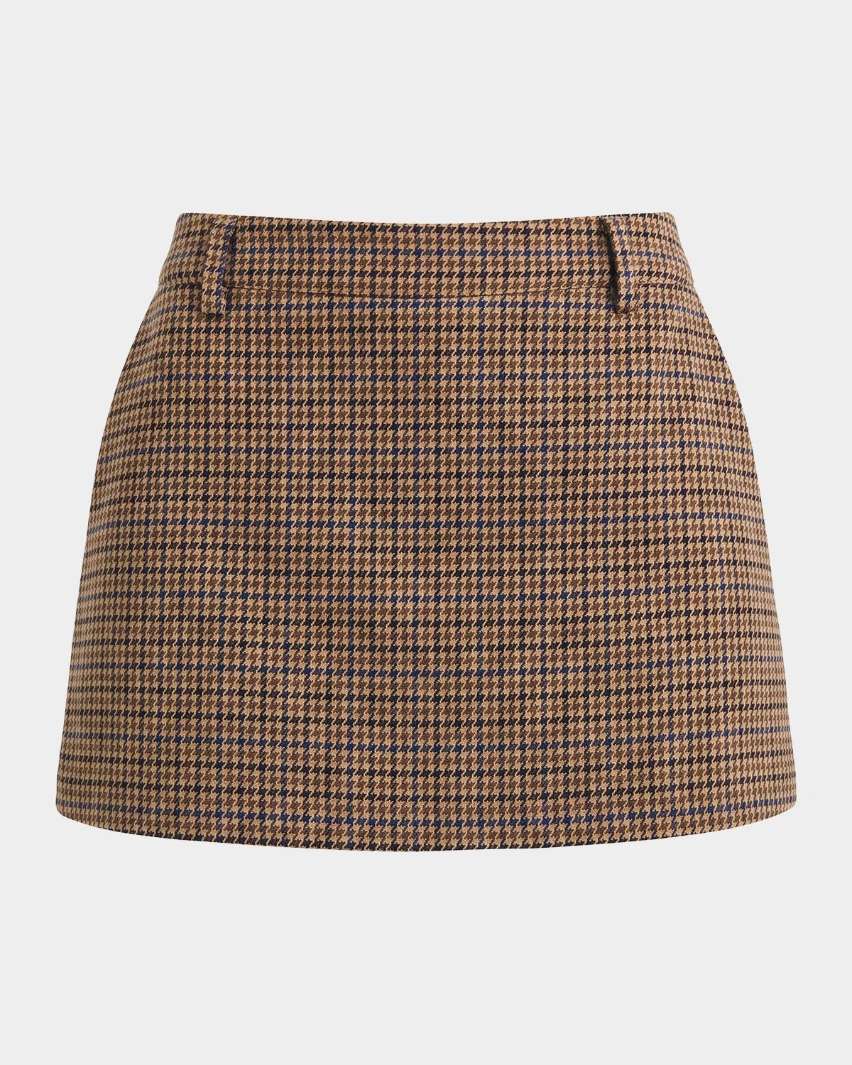 Valkiria Houndstooth Mini Skort