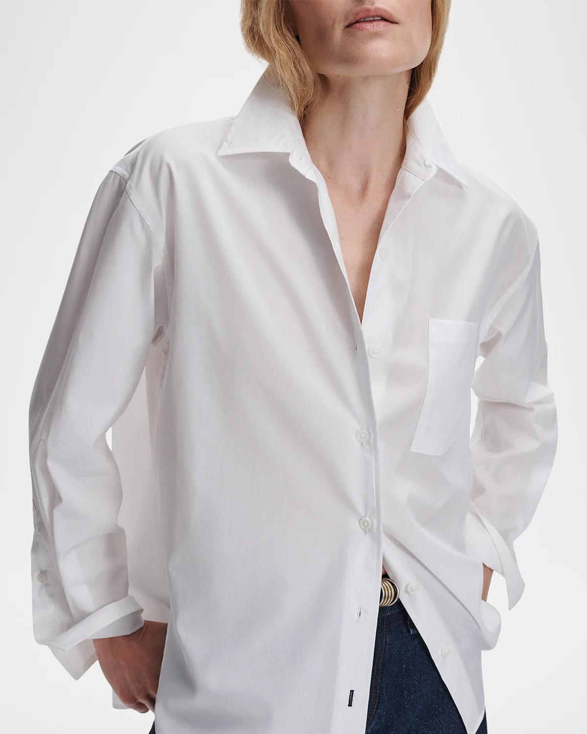 Connie Long-Sleeve Poplin Shirt - thumbnail 4