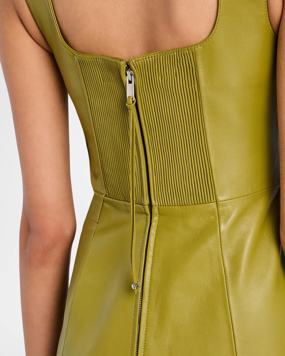 Tilde Leather Mini Dress - thumbnail 6