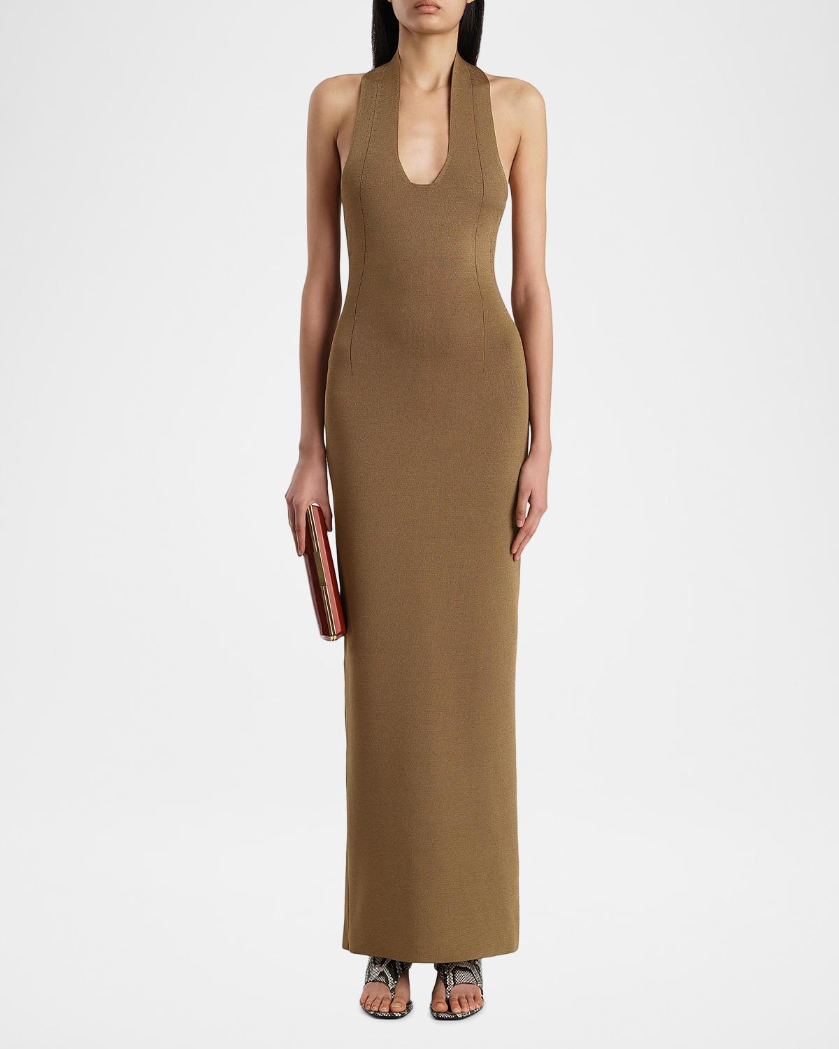 Mahi Halter Knit Maxi Dress - thumbnail 2