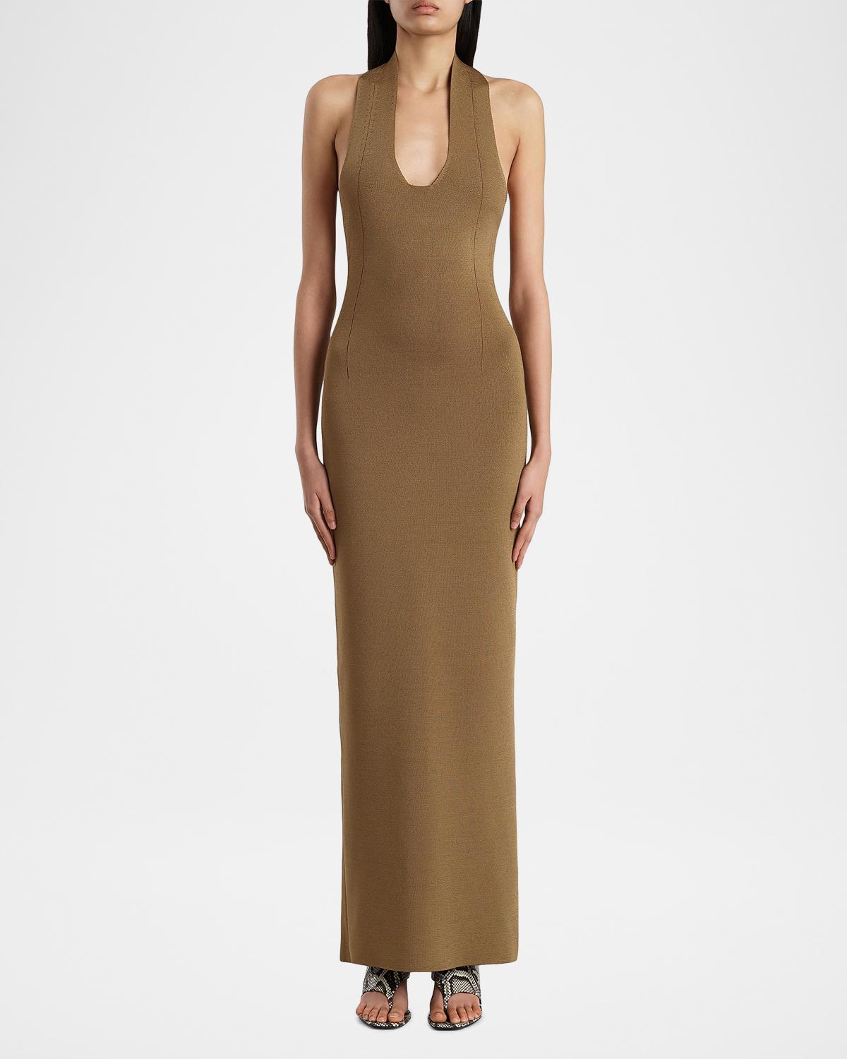 Mahi Halter Knit Maxi Dress - thumbnail 4