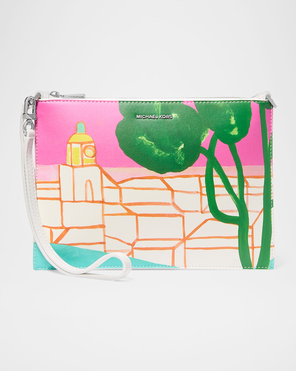 MICHAEL Michael Kors XL Convertible Landscape-Print Wristlet Bag