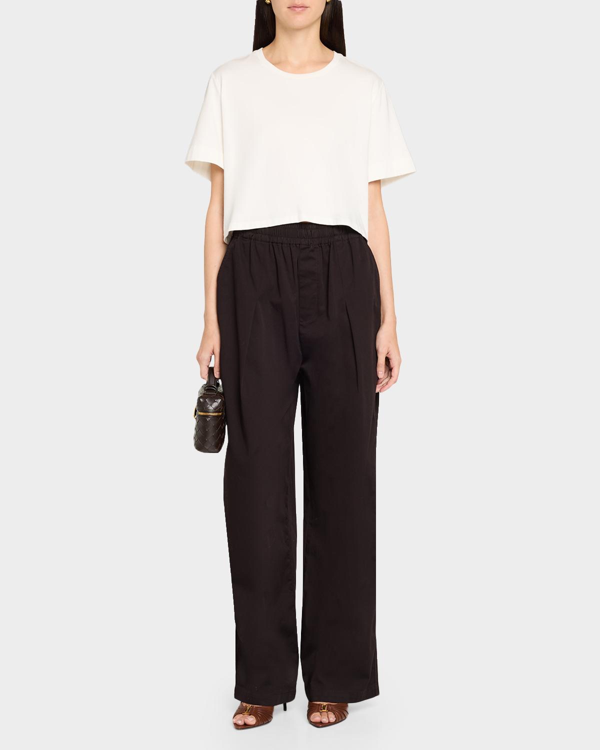 Kali Cropped Cotton Tee - thumbnail 2